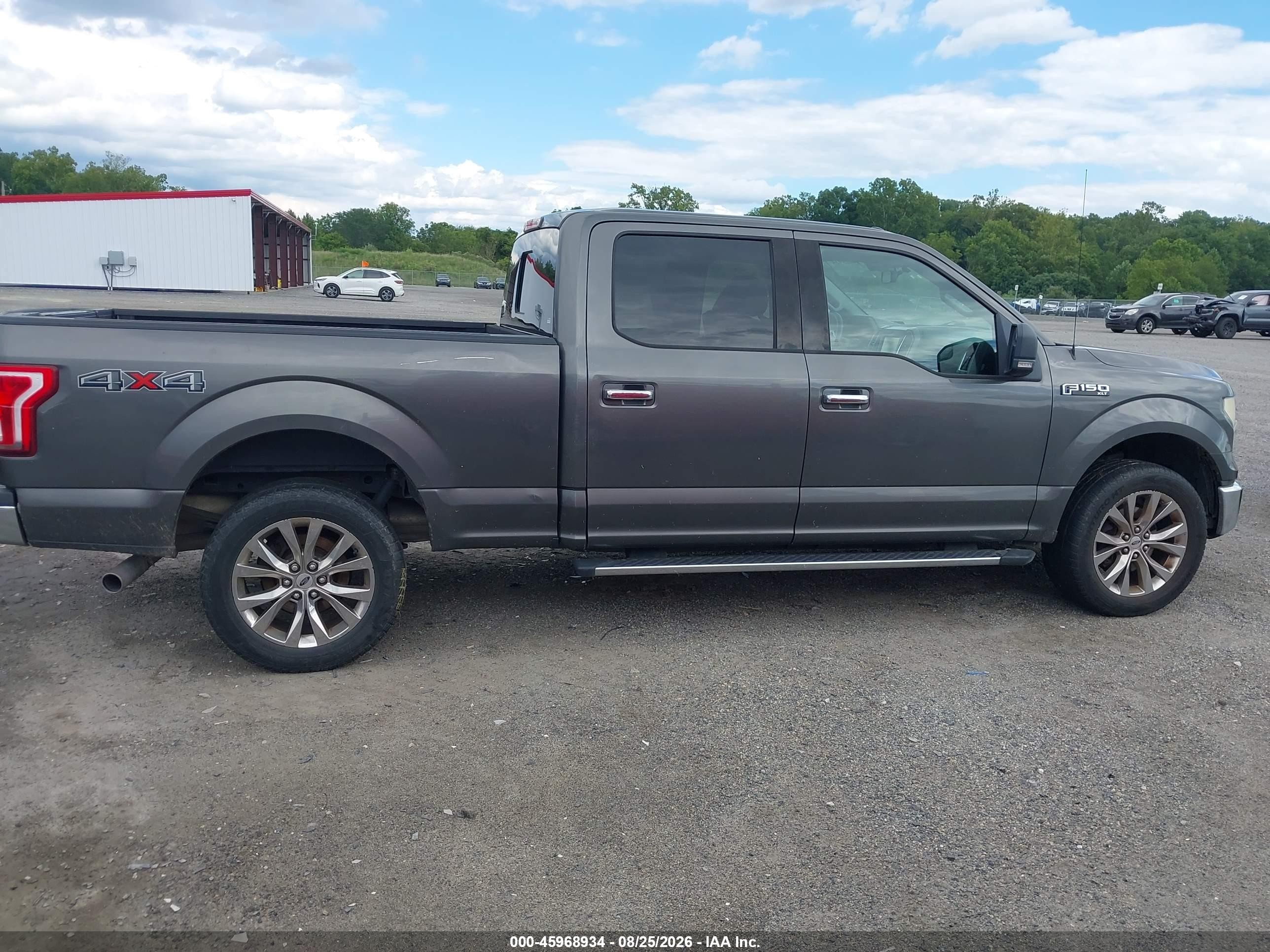 2015 Ford F-150 Xlt Серый vin: 1FTFW1EF2FKF11301