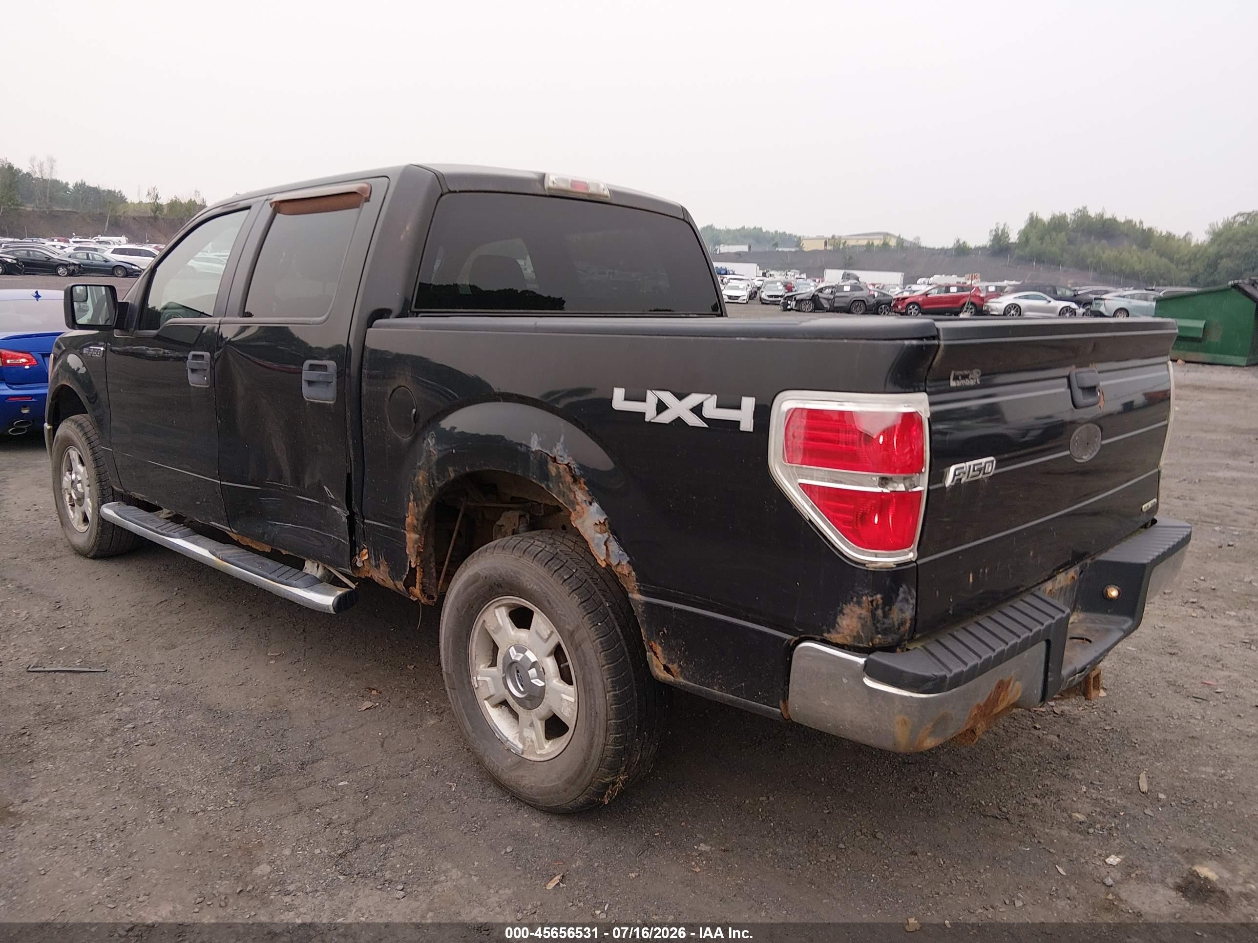 2011 Ford F-150 Xlt Black vin: 1FTFW1EF3BFA13868