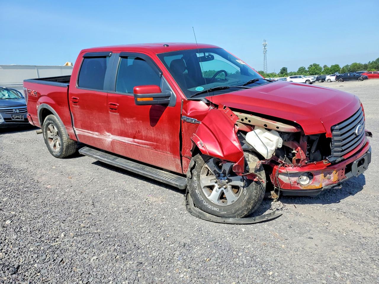2011 Ford F150 Supercrew Red vin: 1FTFW1EF3BFA67834