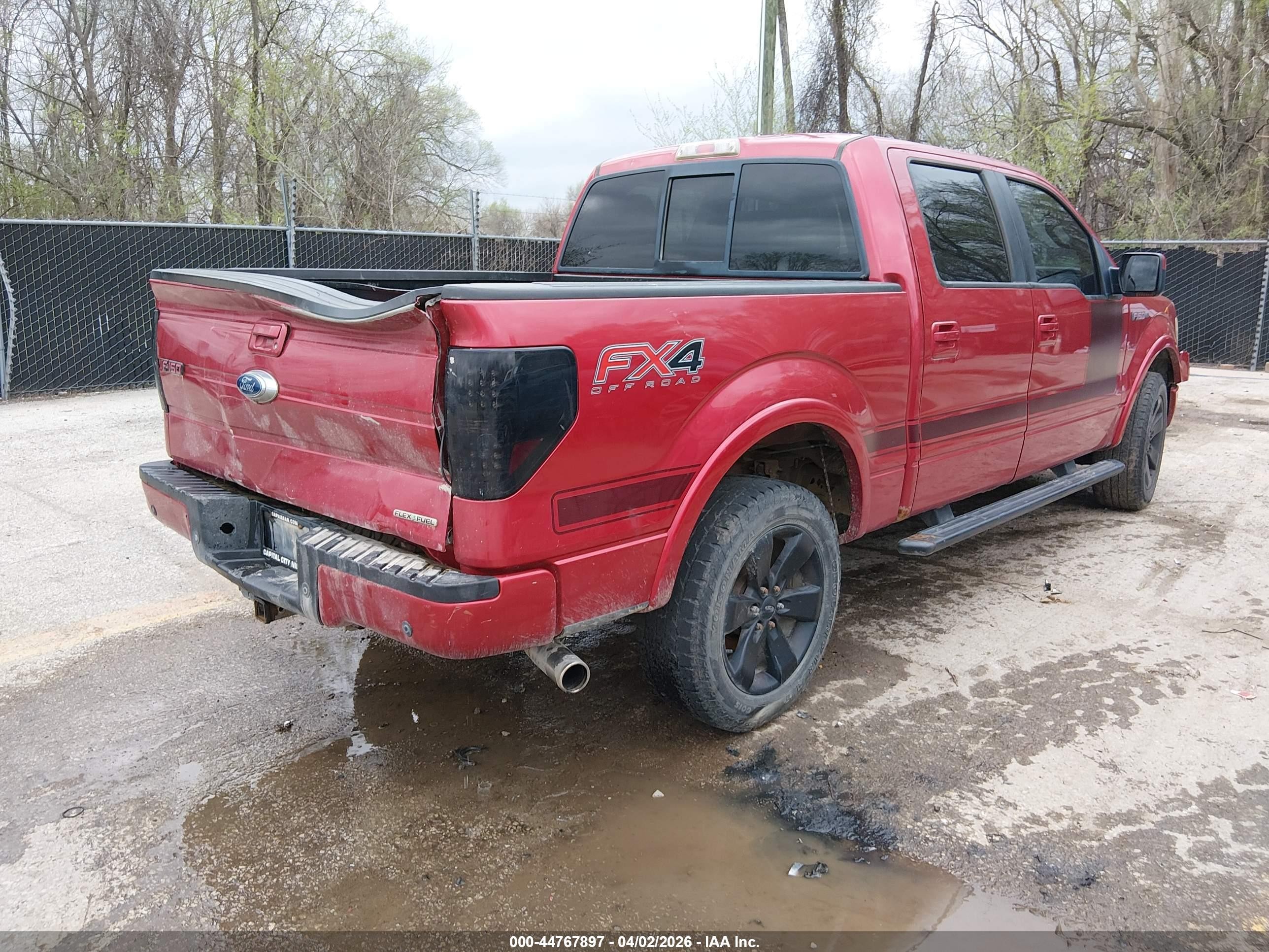 2012 Ford F-150 Fx4 Maroon vin: 1FTFW1EF3CFA12916