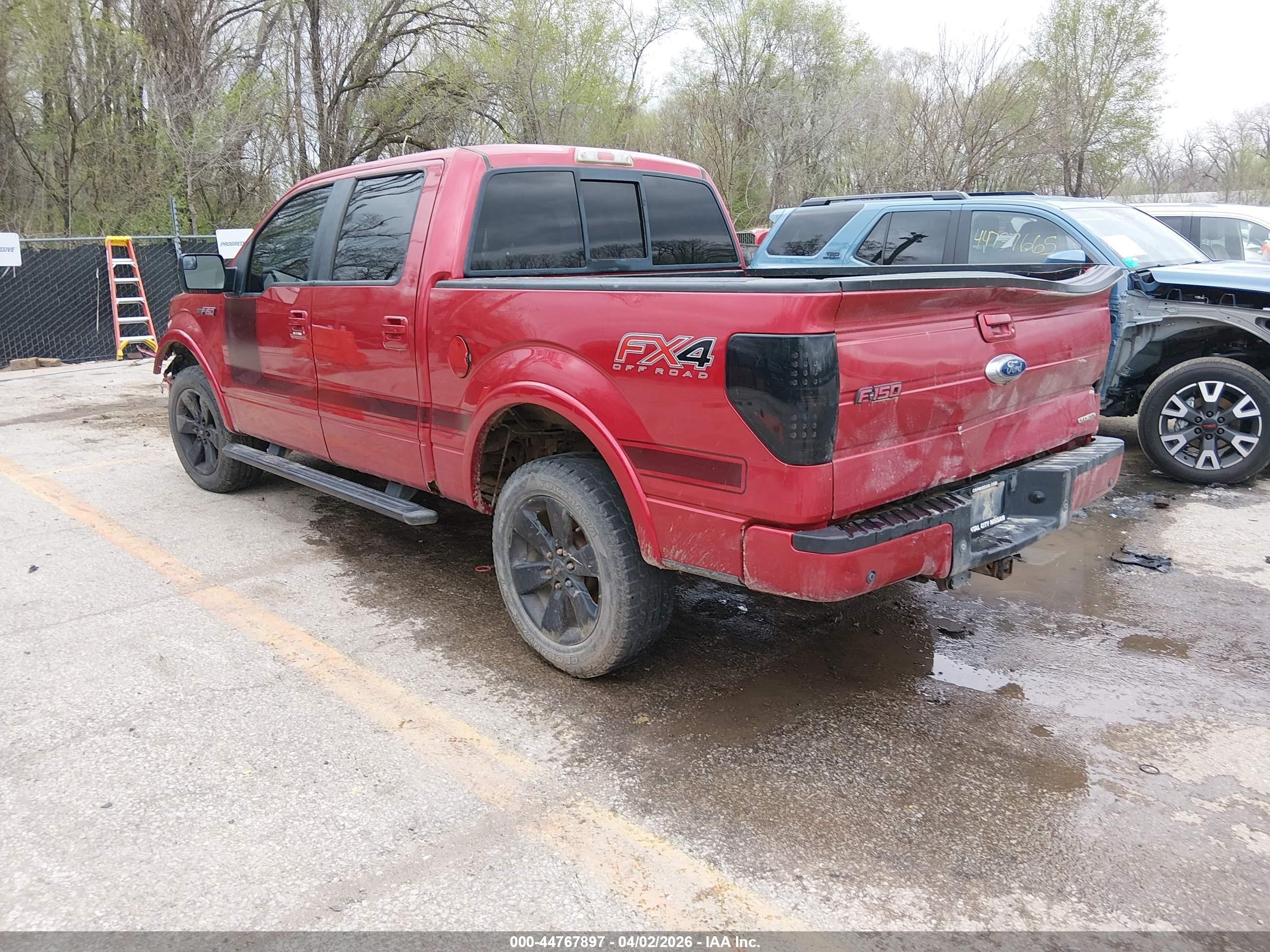 2012 Ford F-150 Fx4 Maroon vin: 1FTFW1EF3CFA12916