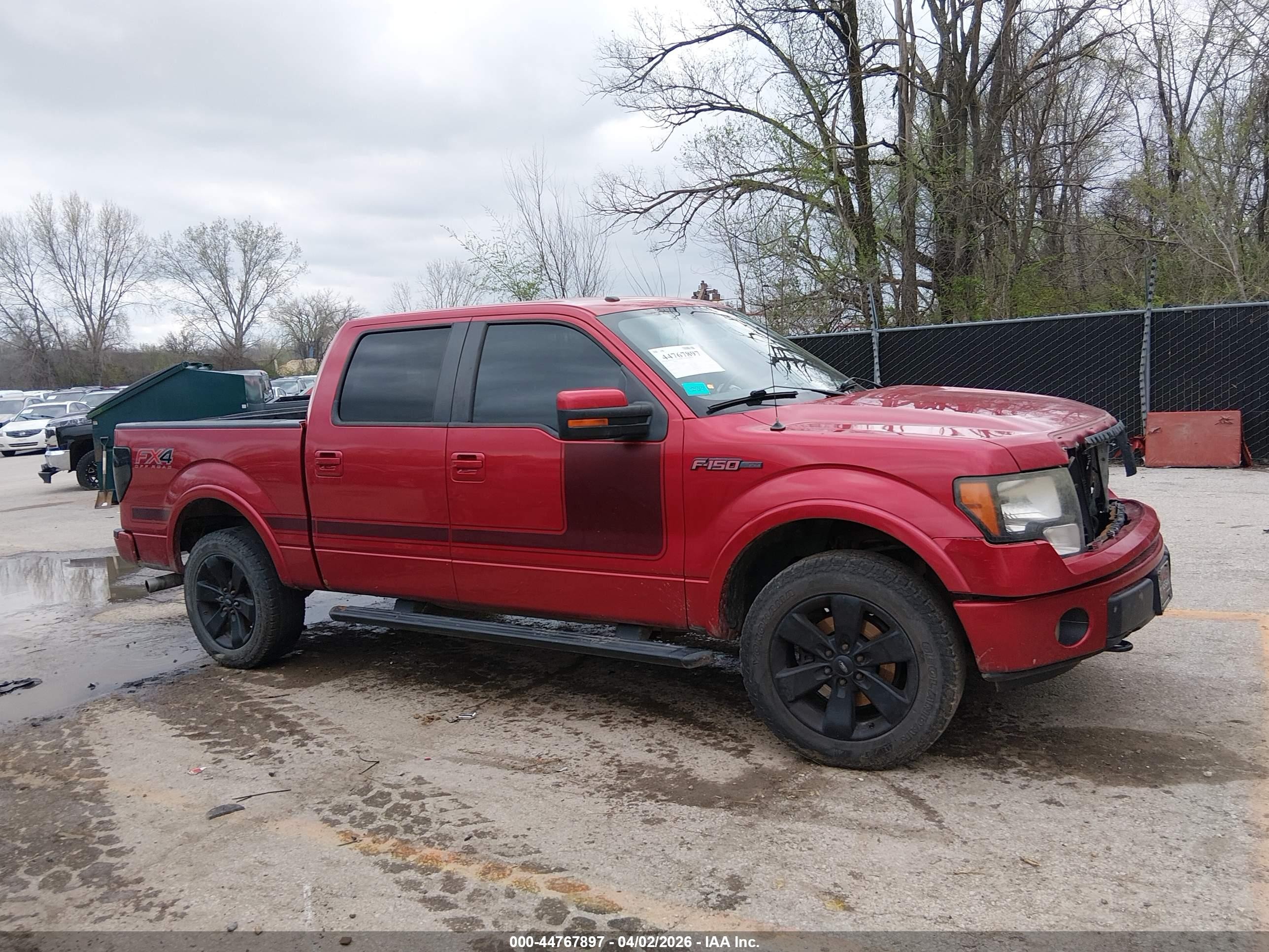 2012 Ford F-150 Fx4 Maroon vin: 1FTFW1EF3CFA12916