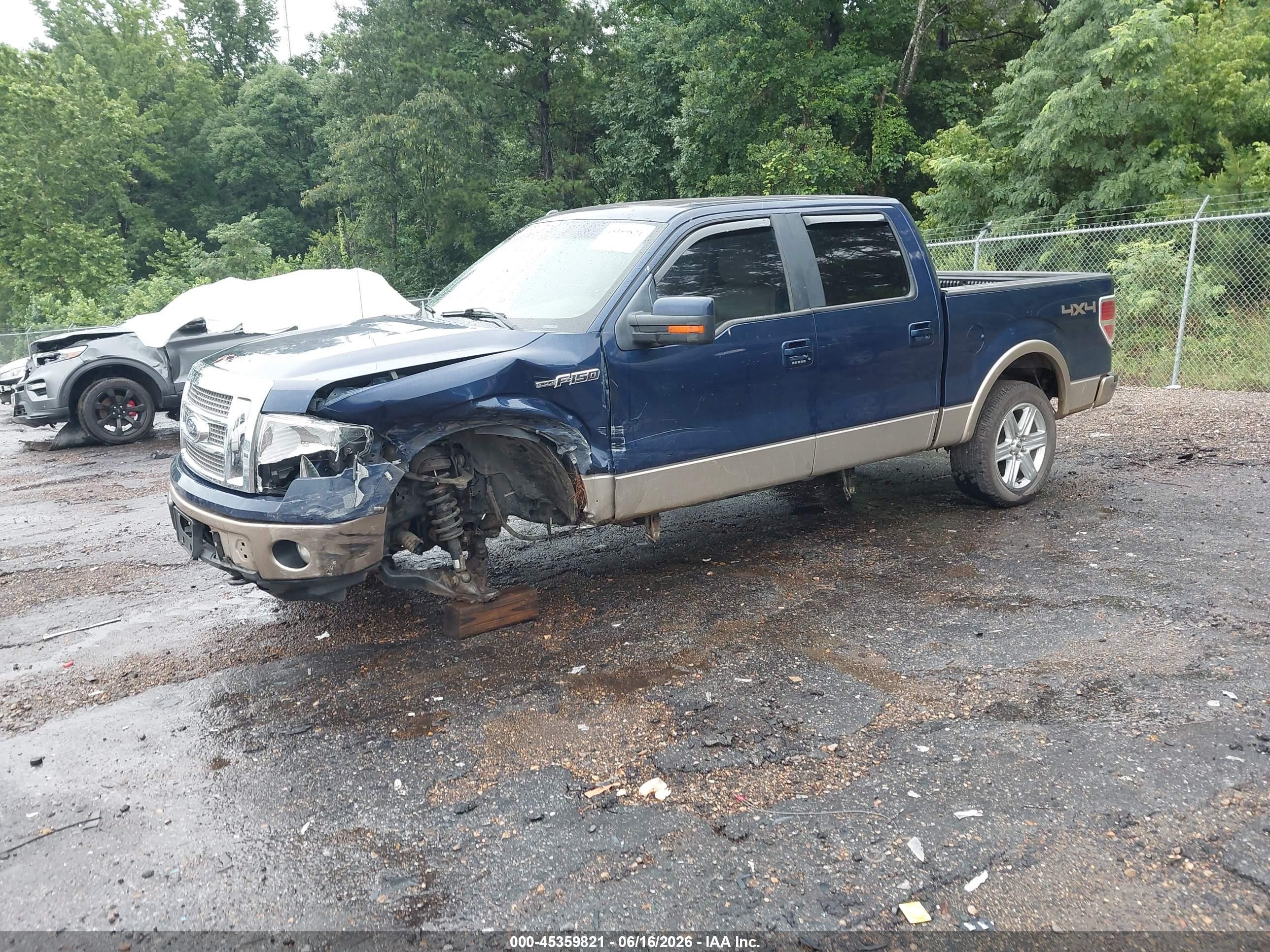 2012 Ford F-150 Lariat Синий vin: 1FTFW1EF3CFA42420