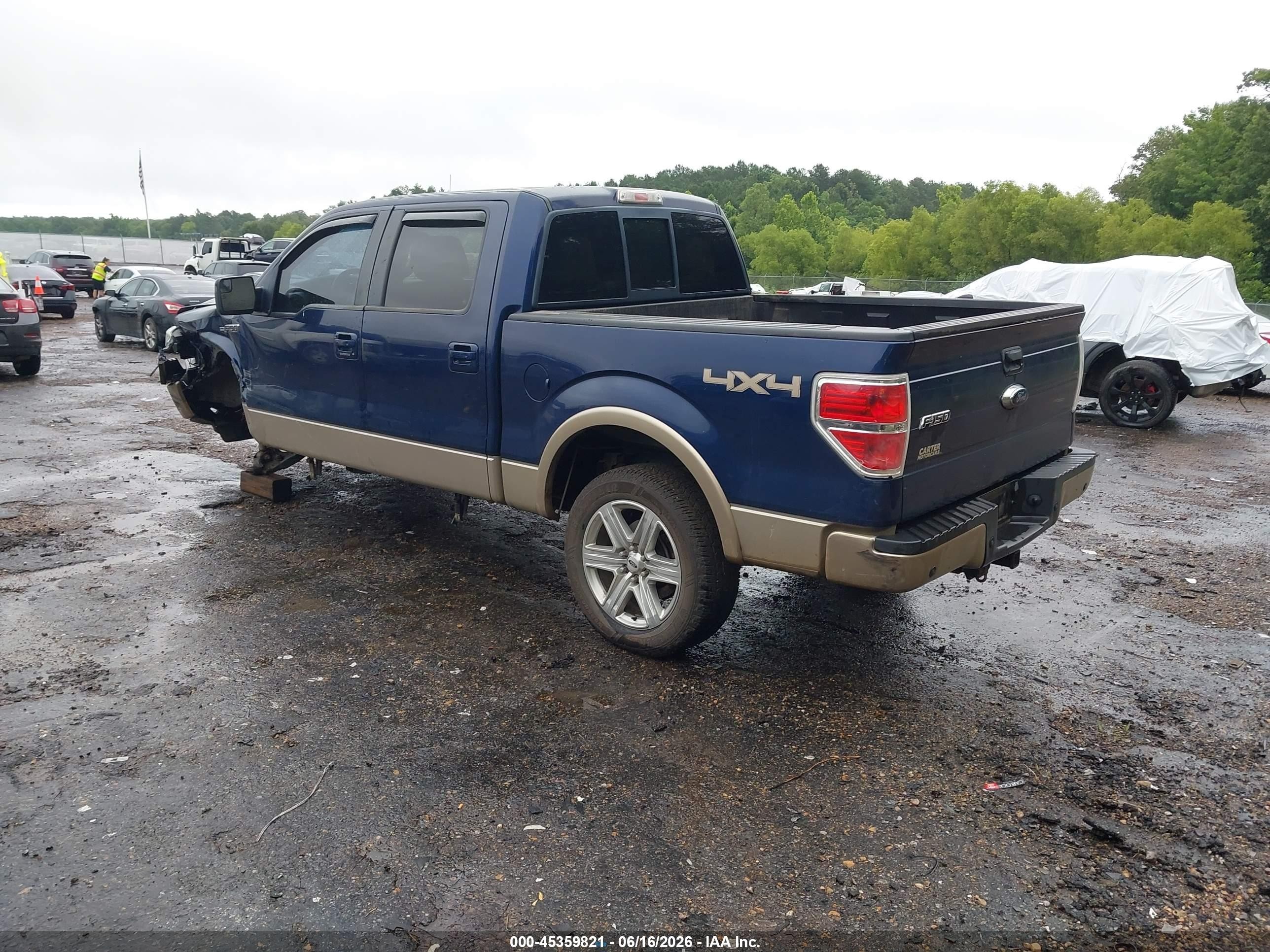 2012 Ford F-150 Lariat Синий vin: 1FTFW1EF3CFA42420