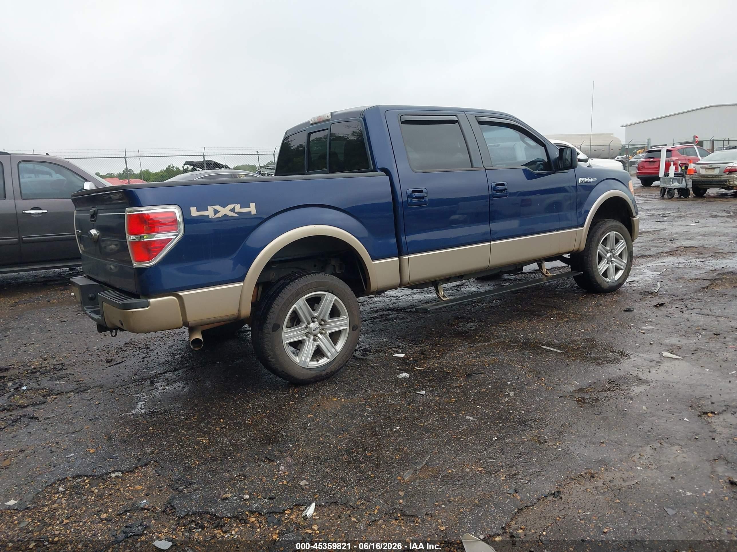 2012 Ford F-150 Lariat Синий vin: 1FTFW1EF3CFA42420