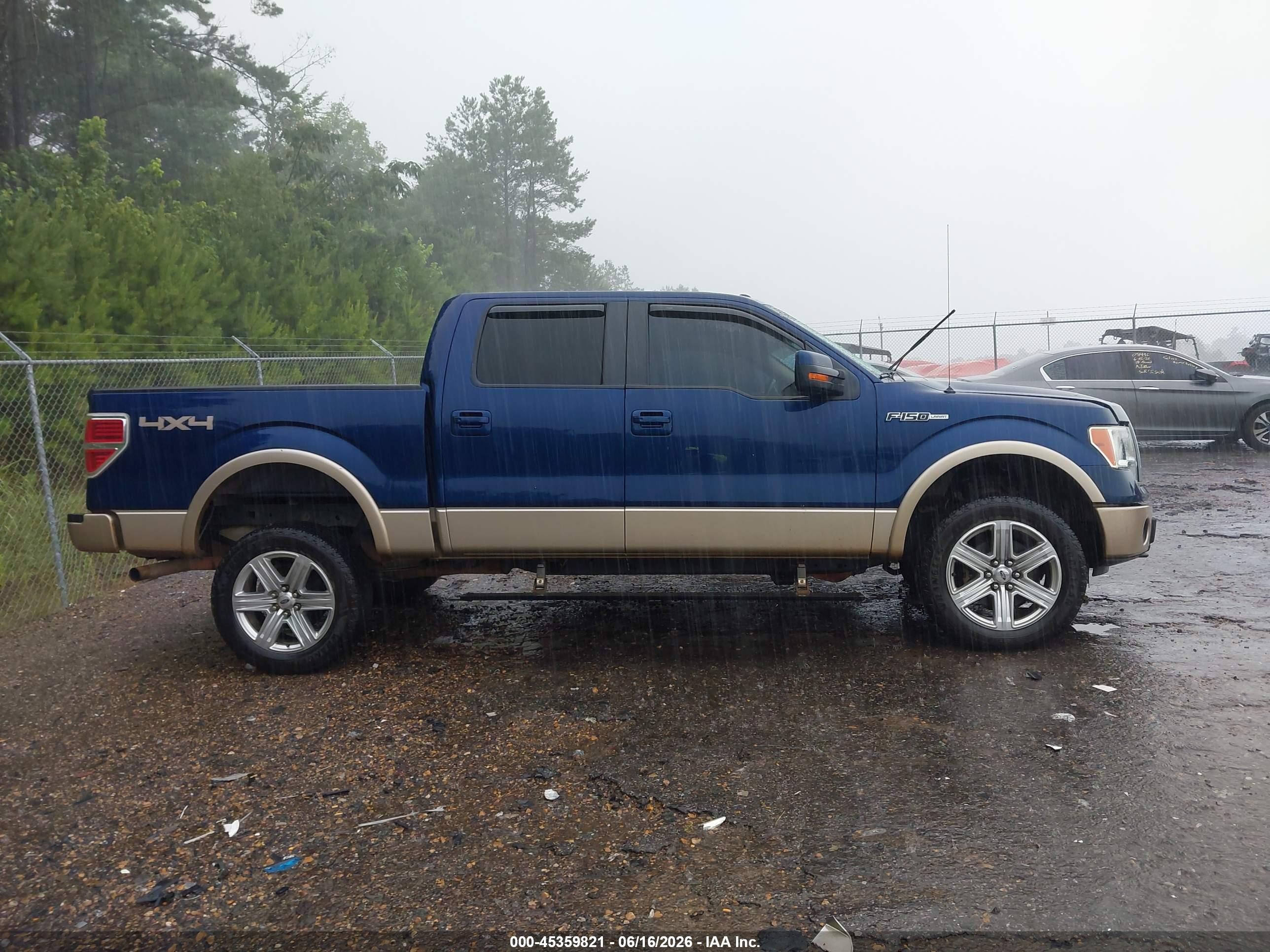 2012 Ford F-150 Lariat Синий vin: 1FTFW1EF3CFA42420