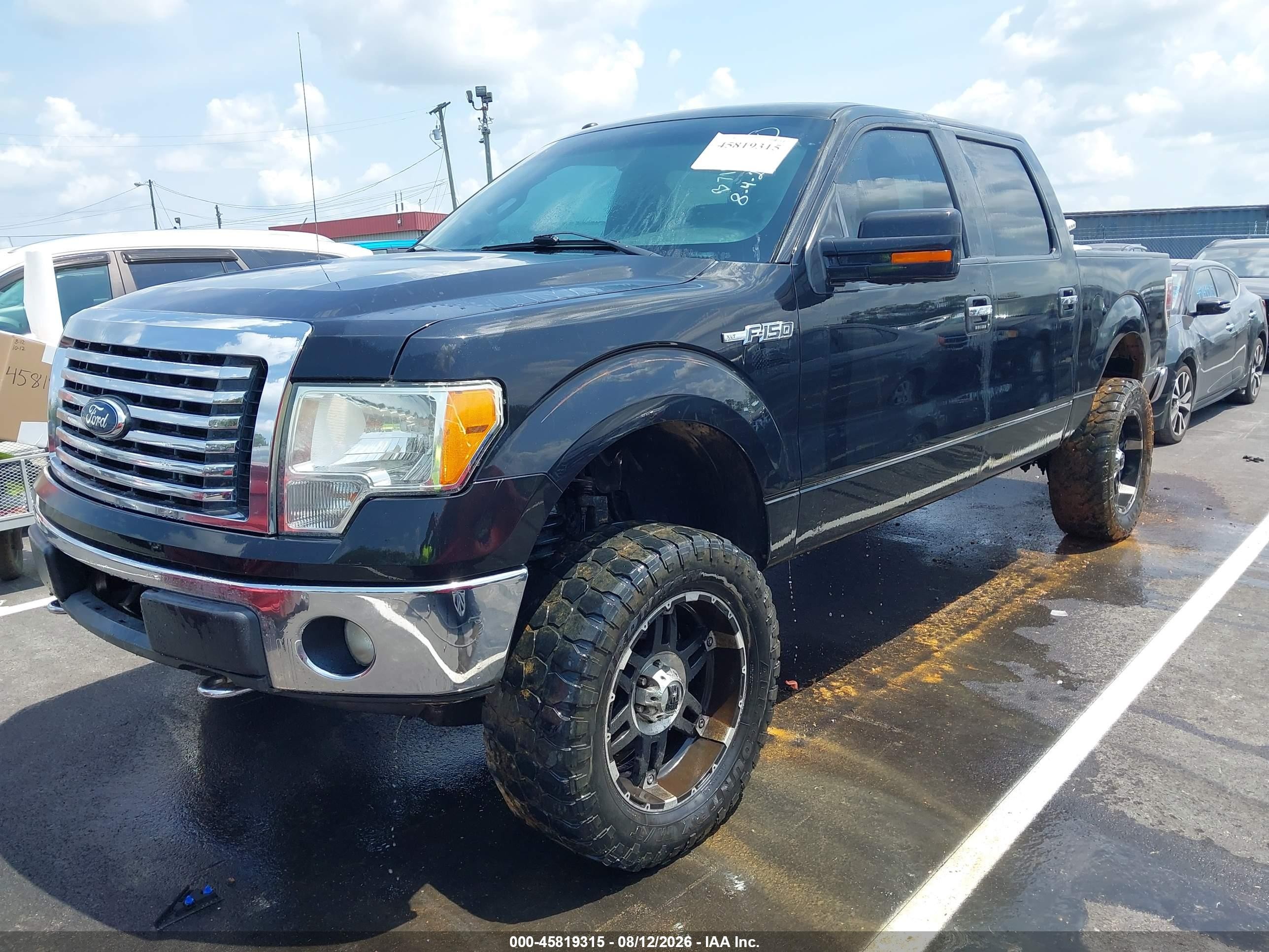 2012 Ford F-150 Xlt Black vin: 1FTFW1EF3CFB71869