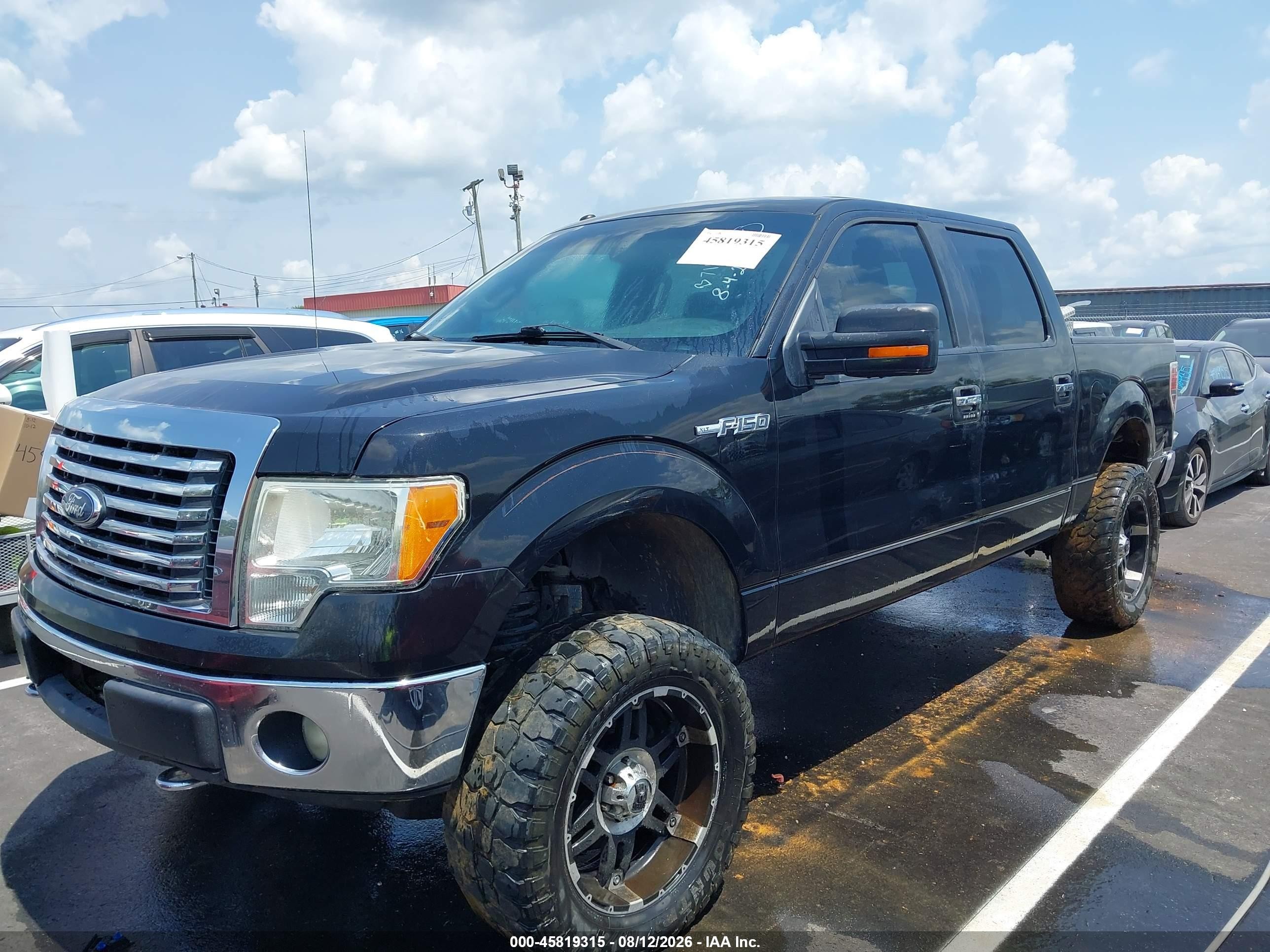 2012 Ford F-150 Xlt Black vin: 1FTFW1EF3CFB71869