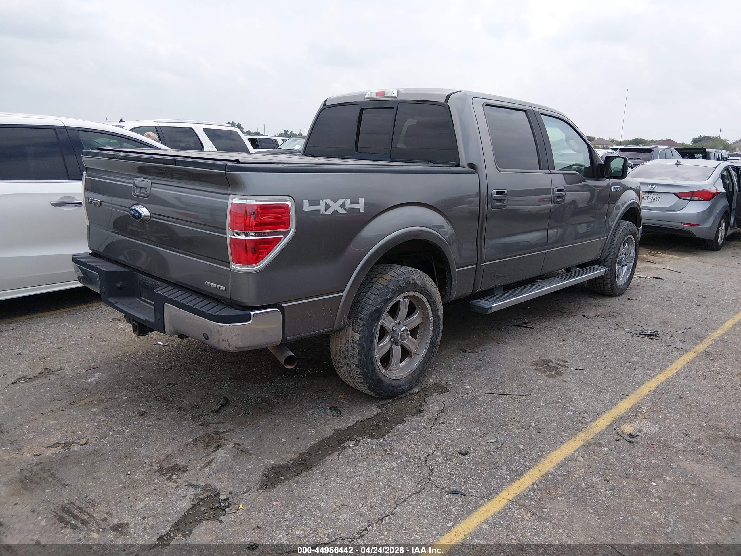 2012 Ford F-150 Lariat Gray vin: 1FTFW1EF3CFB83276