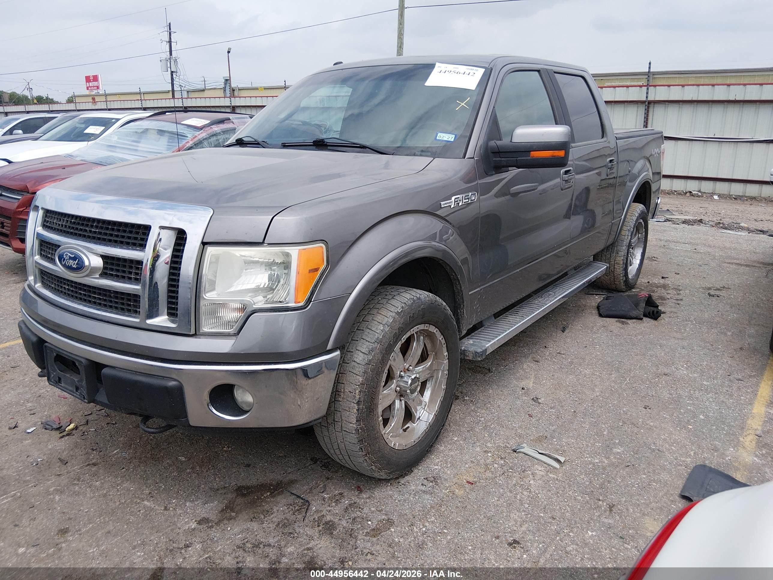 2012 Ford F-150 Lariat Gray vin: 1FTFW1EF3CFB83276