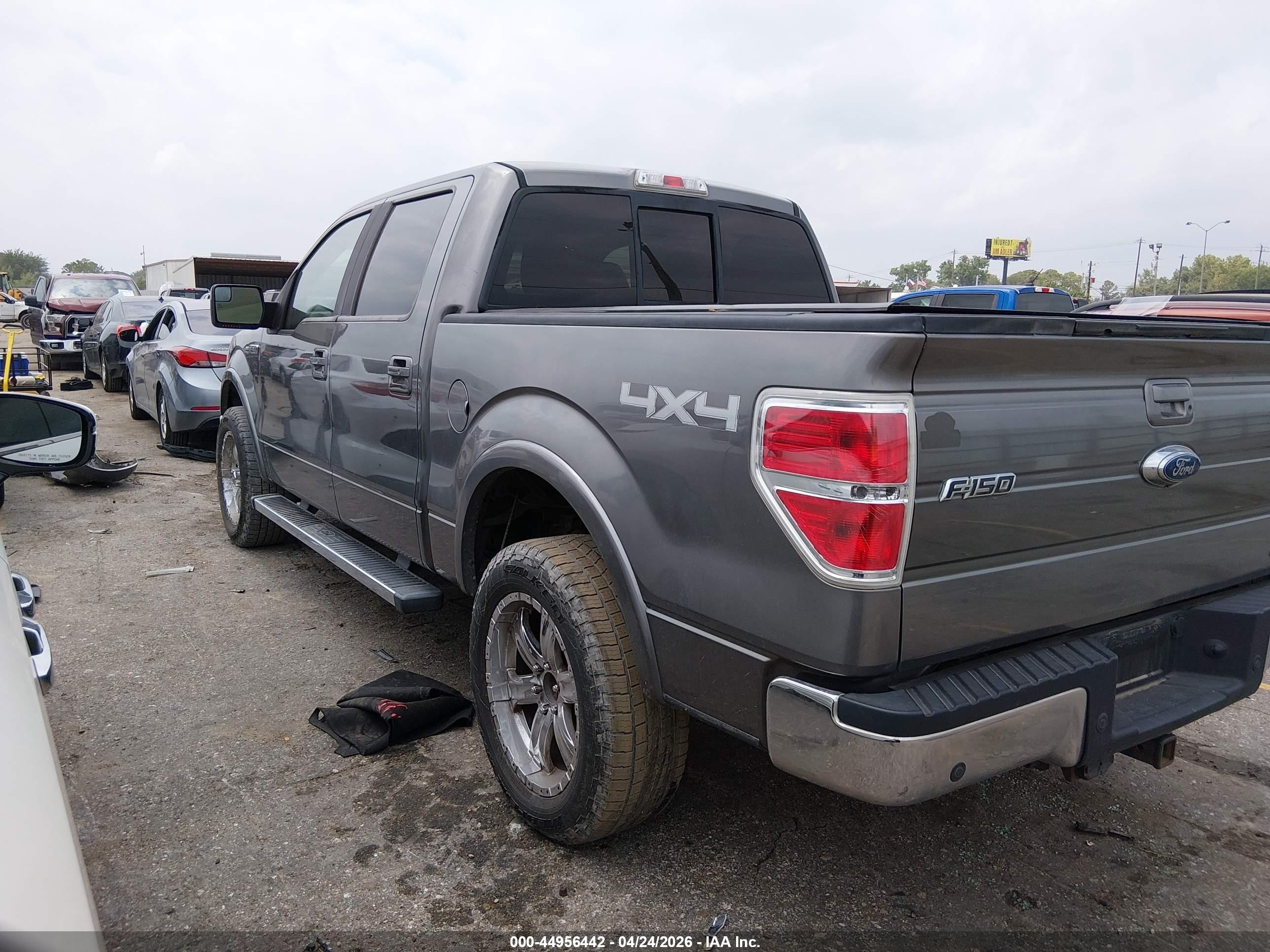 2012 Ford F-150 Lariat Gray vin: 1FTFW1EF3CFB83276