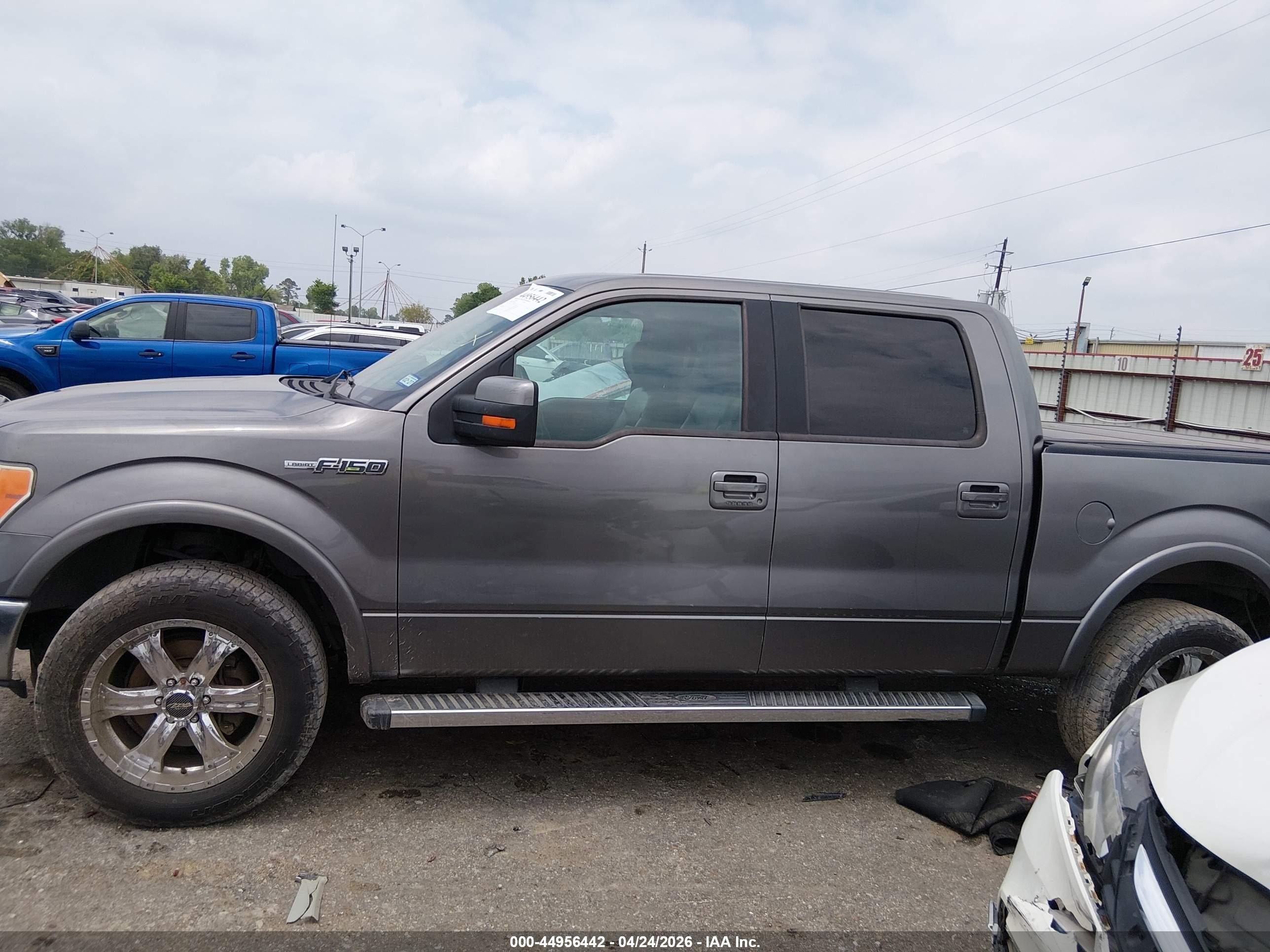 2012 Ford F-150 Lariat Gray vin: 1FTFW1EF3CFB83276