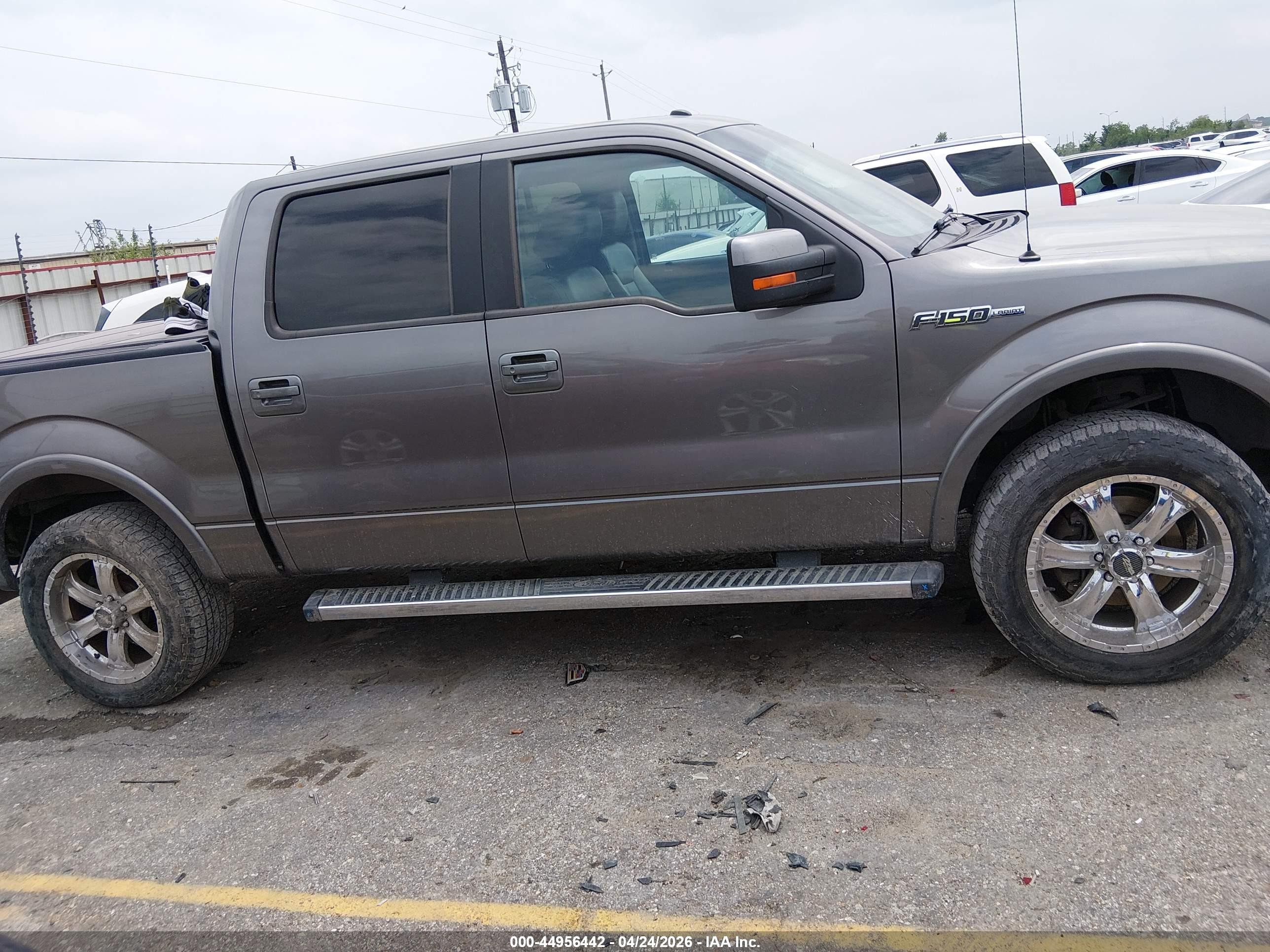 2012 Ford F-150 Lariat Gray vin: 1FTFW1EF3CFB83276