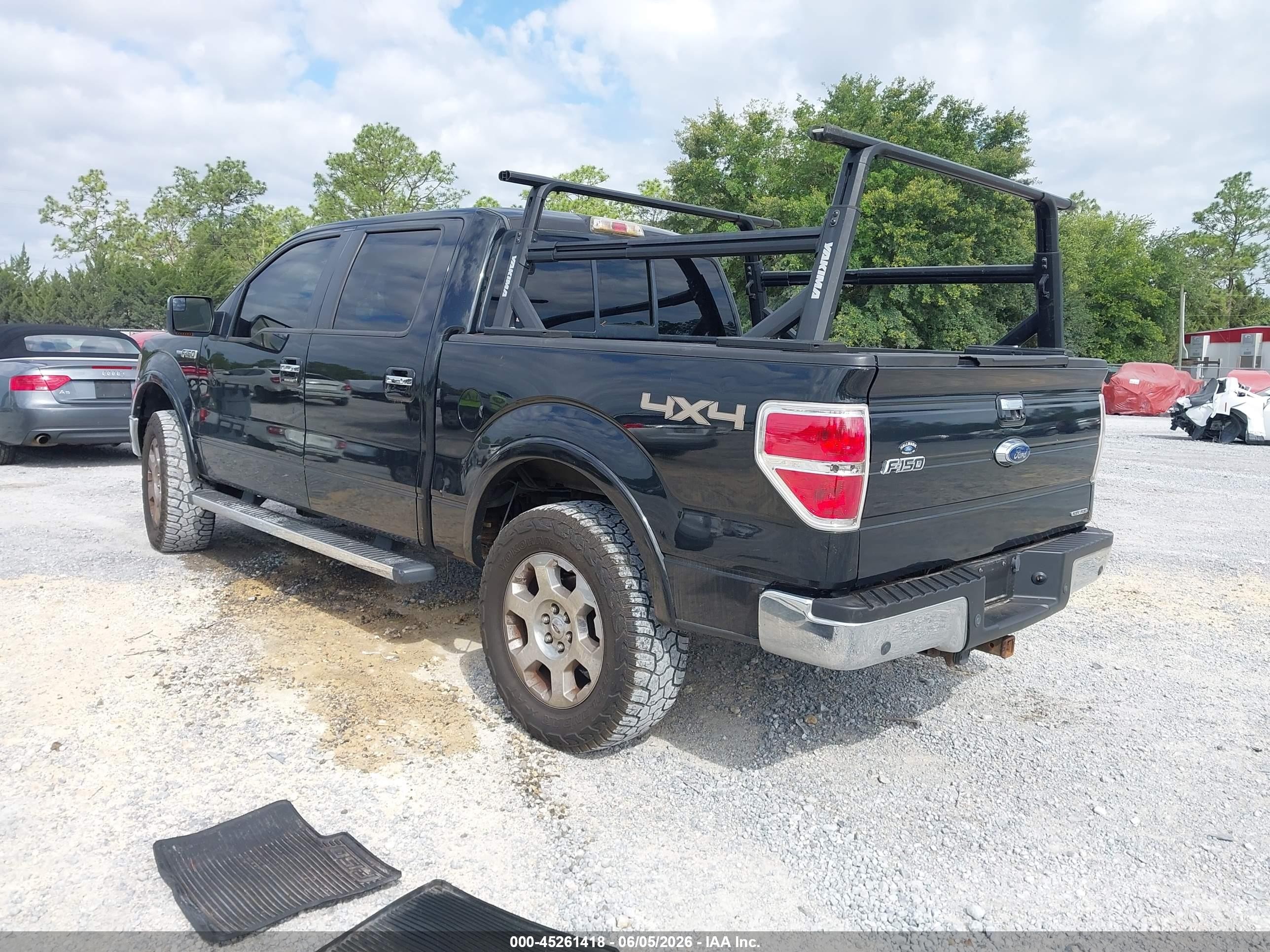 2012 Ford F-150 Lariat Черный vin: 1FTFW1EF3CFC32363