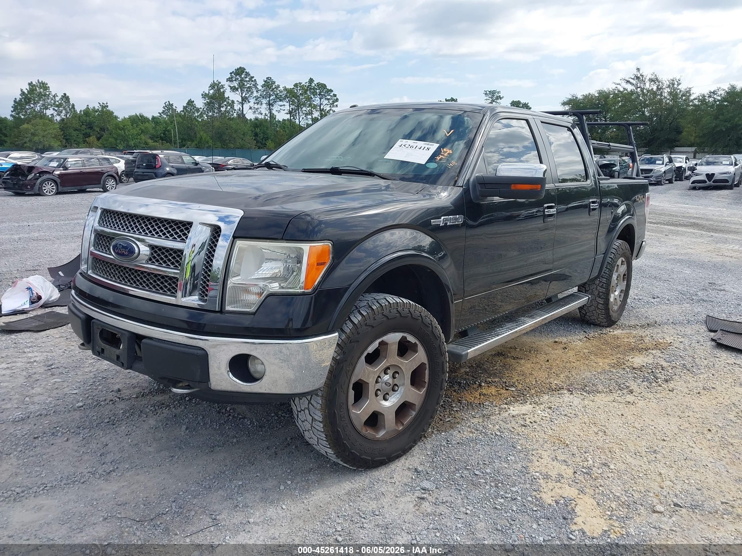 2012 Ford F-150 Lariat Черный vin: 1FTFW1EF3CFC32363