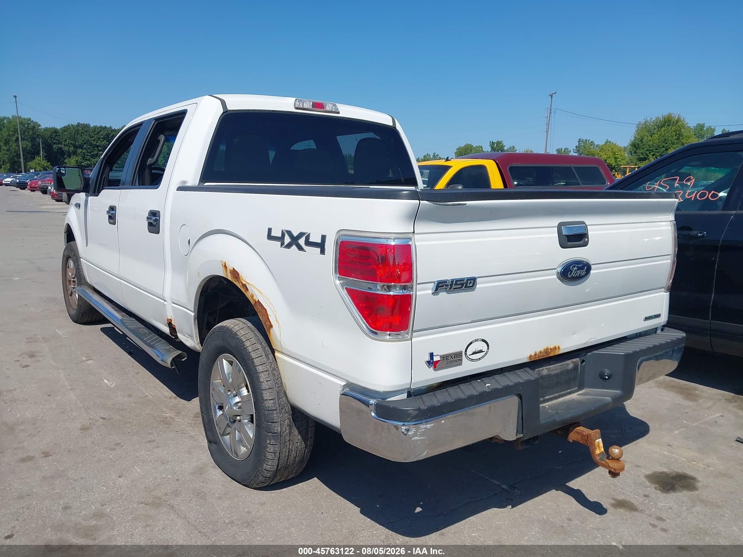 2012 Ford F-150 Xlt White vin: 1FTFW1EF3CFC32993