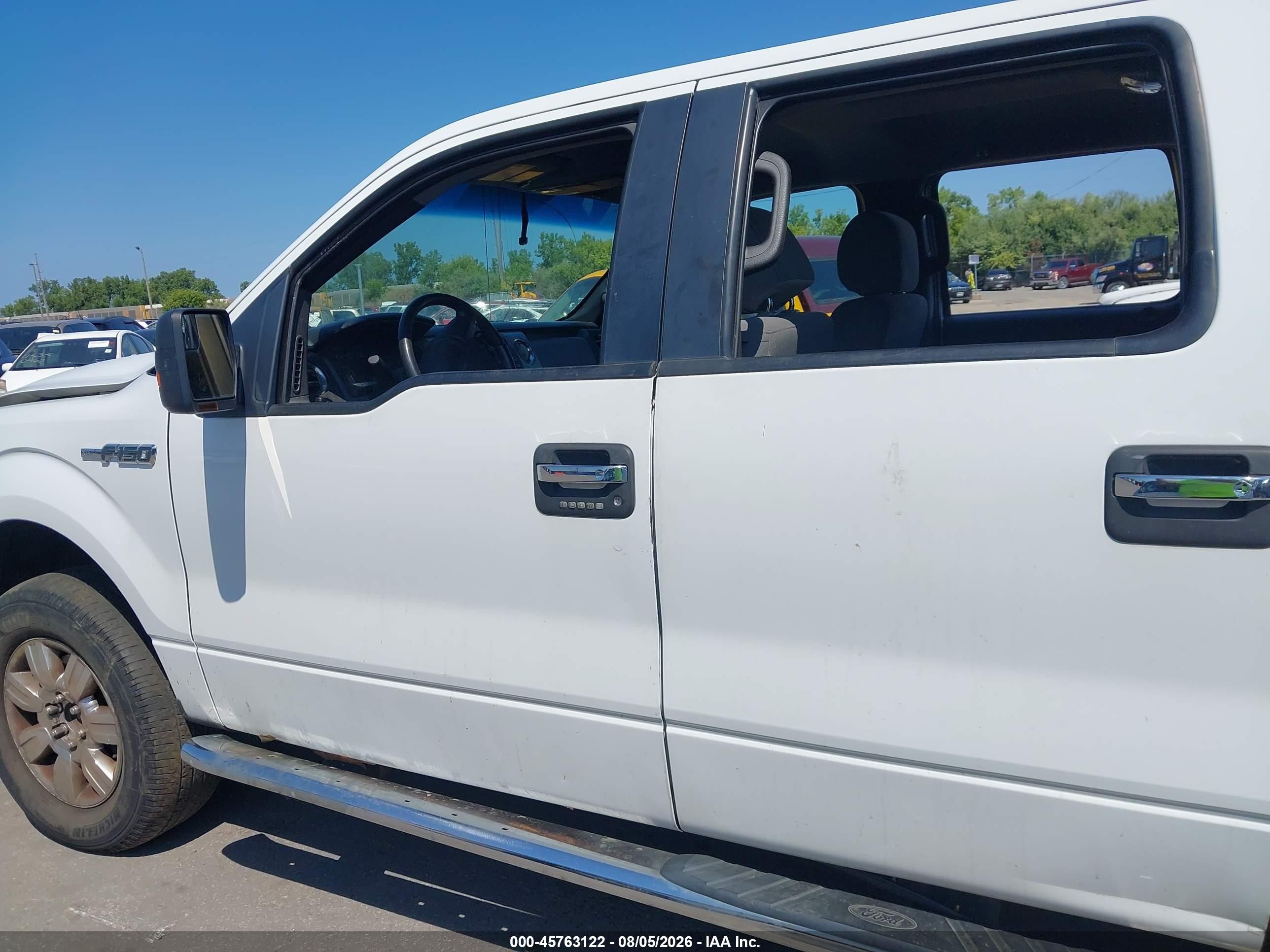 2012 Ford F-150 Xlt White vin: 1FTFW1EF3CFC32993