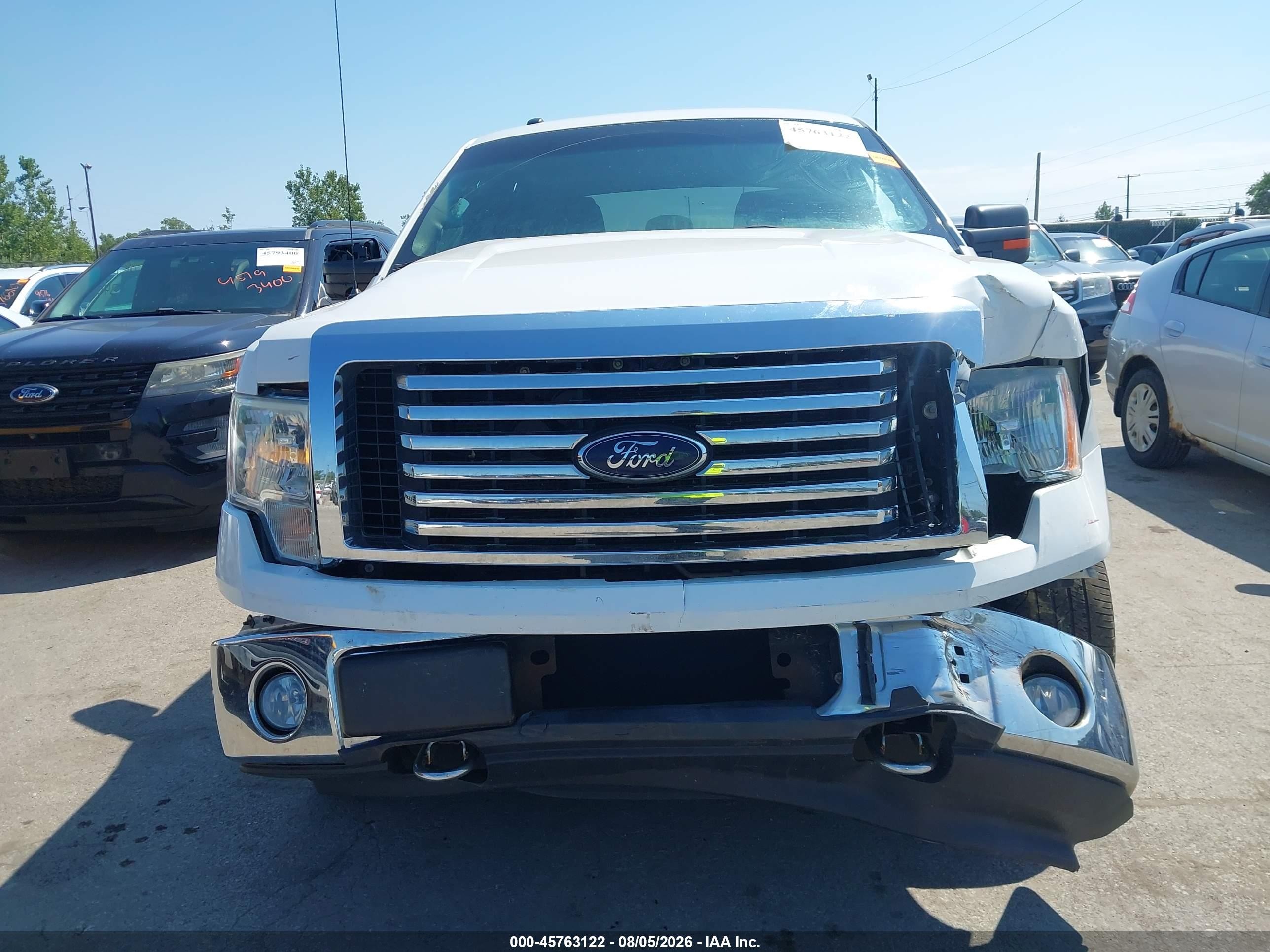 2012 Ford F-150 Xlt White vin: 1FTFW1EF3CFC32993