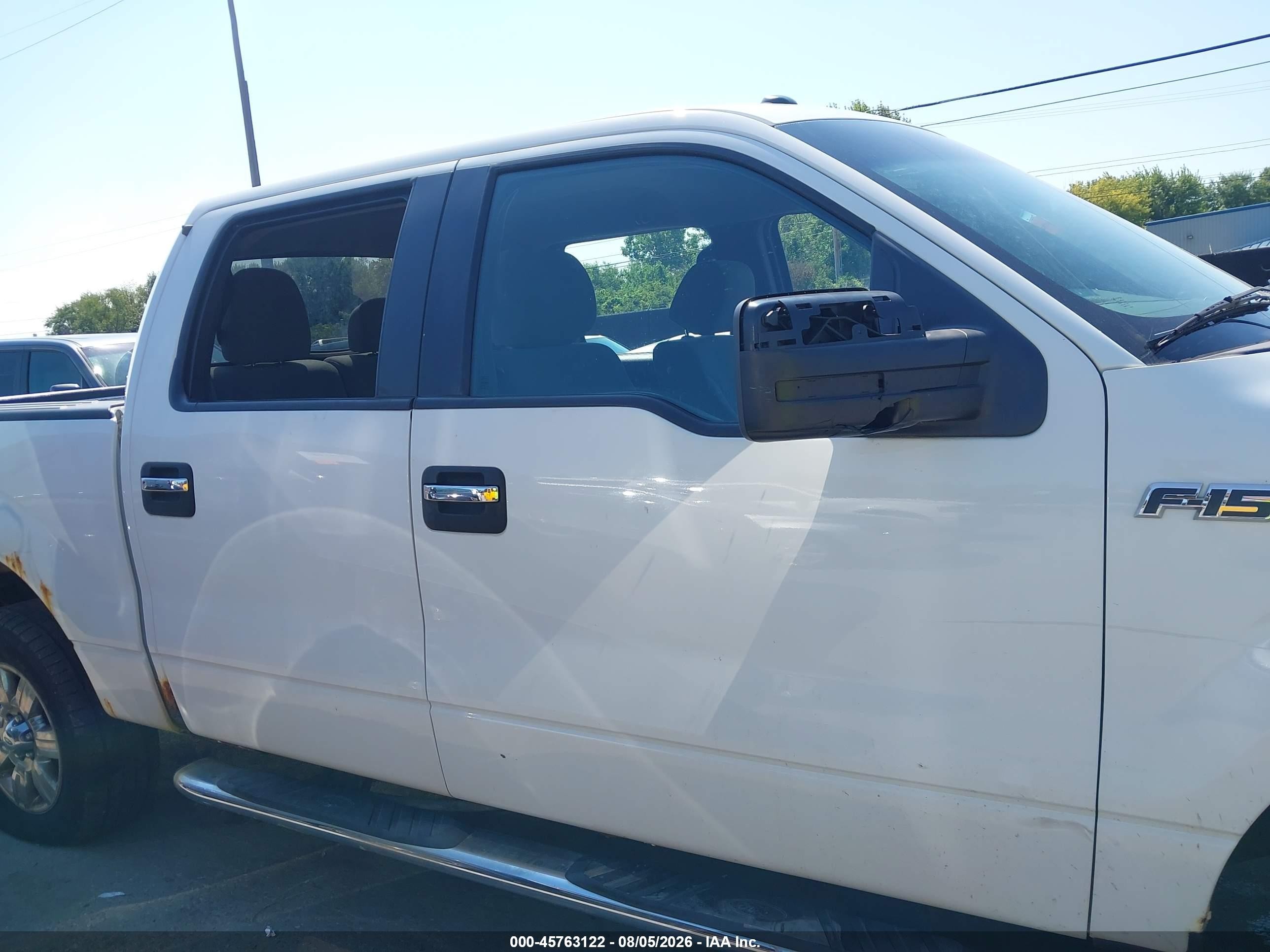 2012 Ford F-150 Xlt White vin: 1FTFW1EF3CFC32993