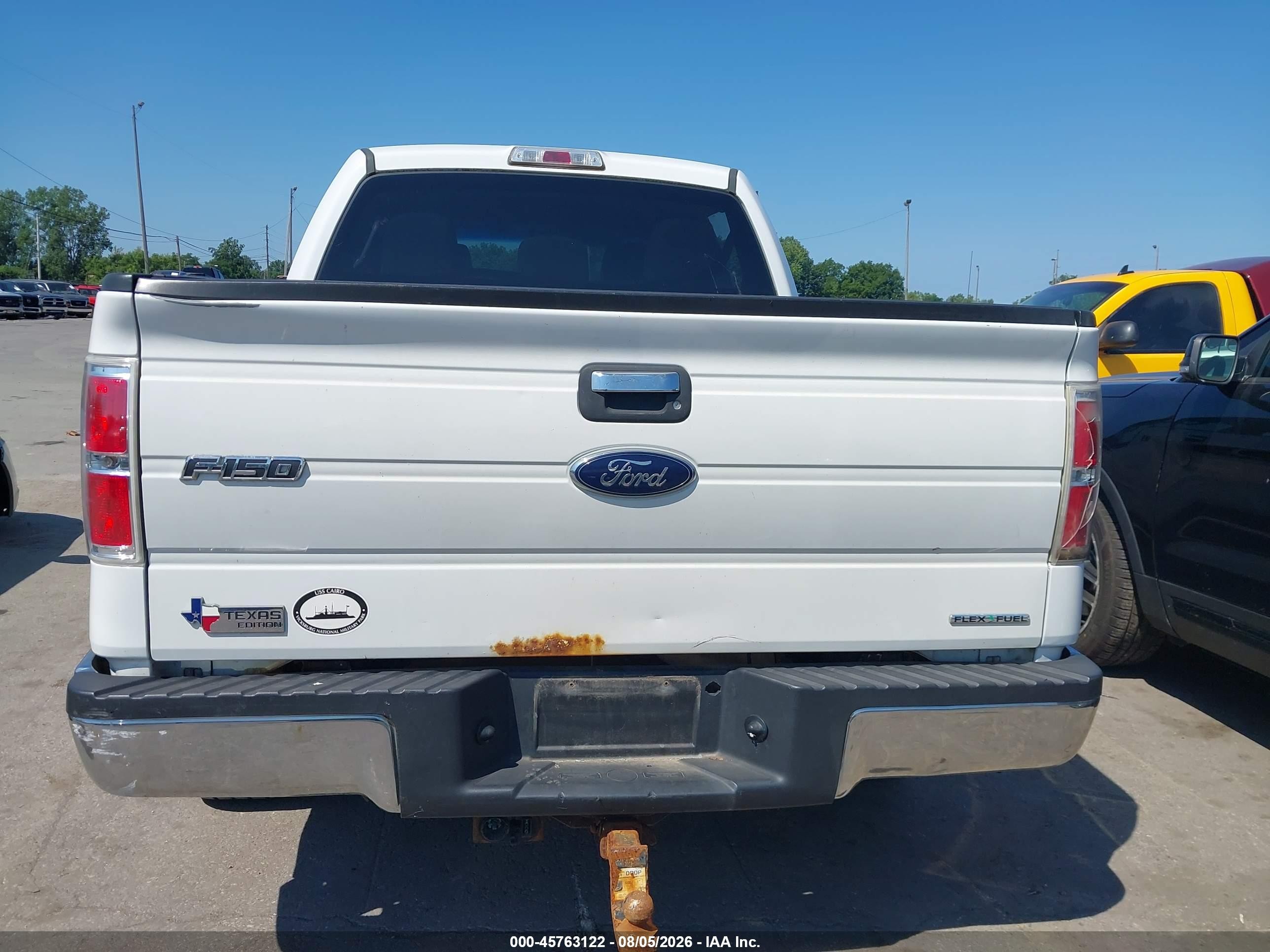 2012 Ford F-150 Xlt White vin: 1FTFW1EF3CFC32993
