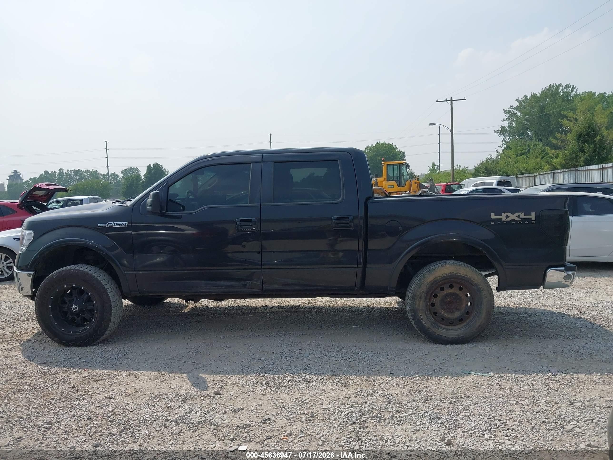 2012 Ford F-150 Lariat Black vin: 1FTFW1EF3CFC39538