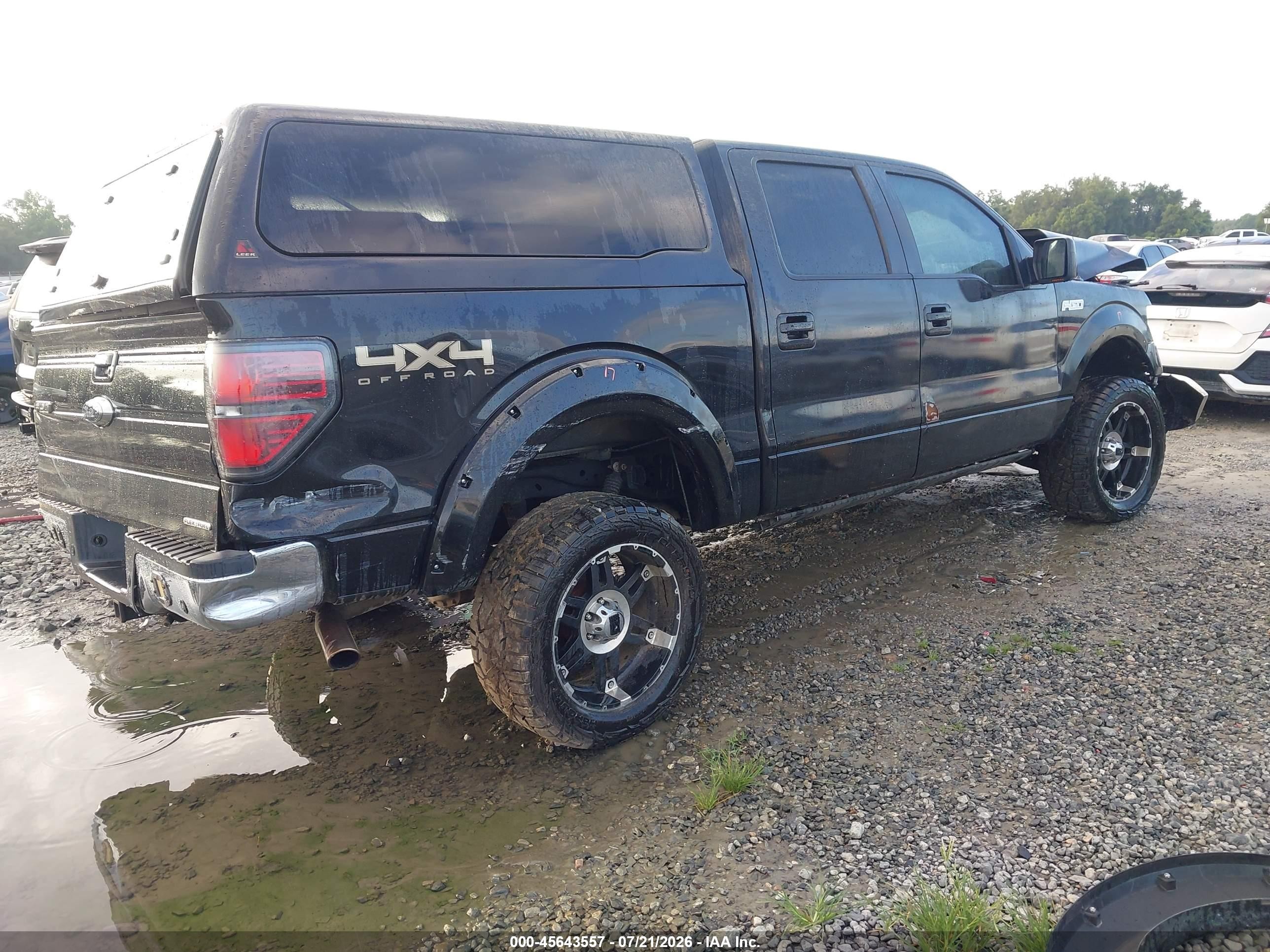 2012 Ford F-150 Lariat Black vin: 1FTFW1EF3CFC55111
