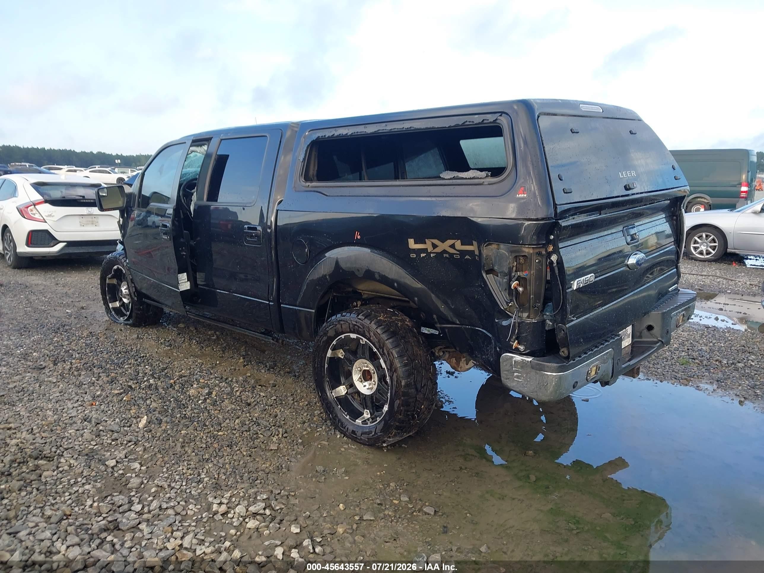 2012 Ford F-150 Lariat Black vin: 1FTFW1EF3CFC55111