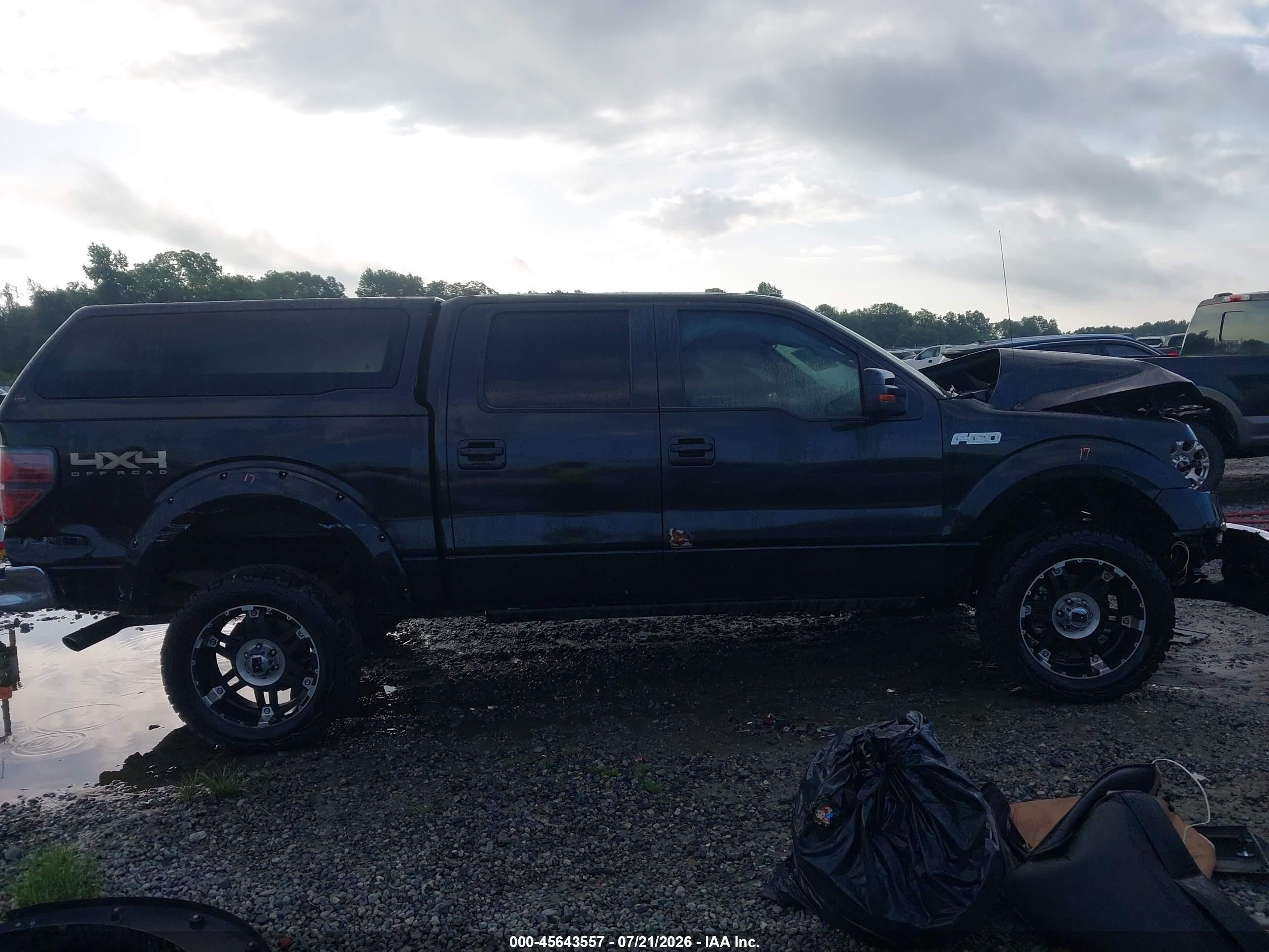 2012 Ford F-150 Lariat Black vin: 1FTFW1EF3CFC55111