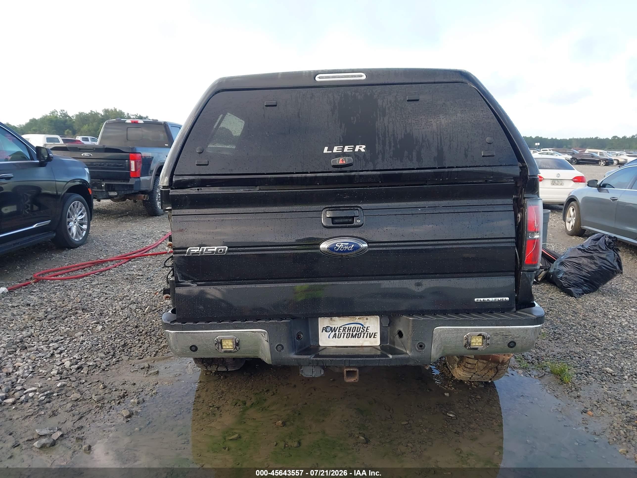 2012 Ford F-150 Lariat Black vin: 1FTFW1EF3CFC55111