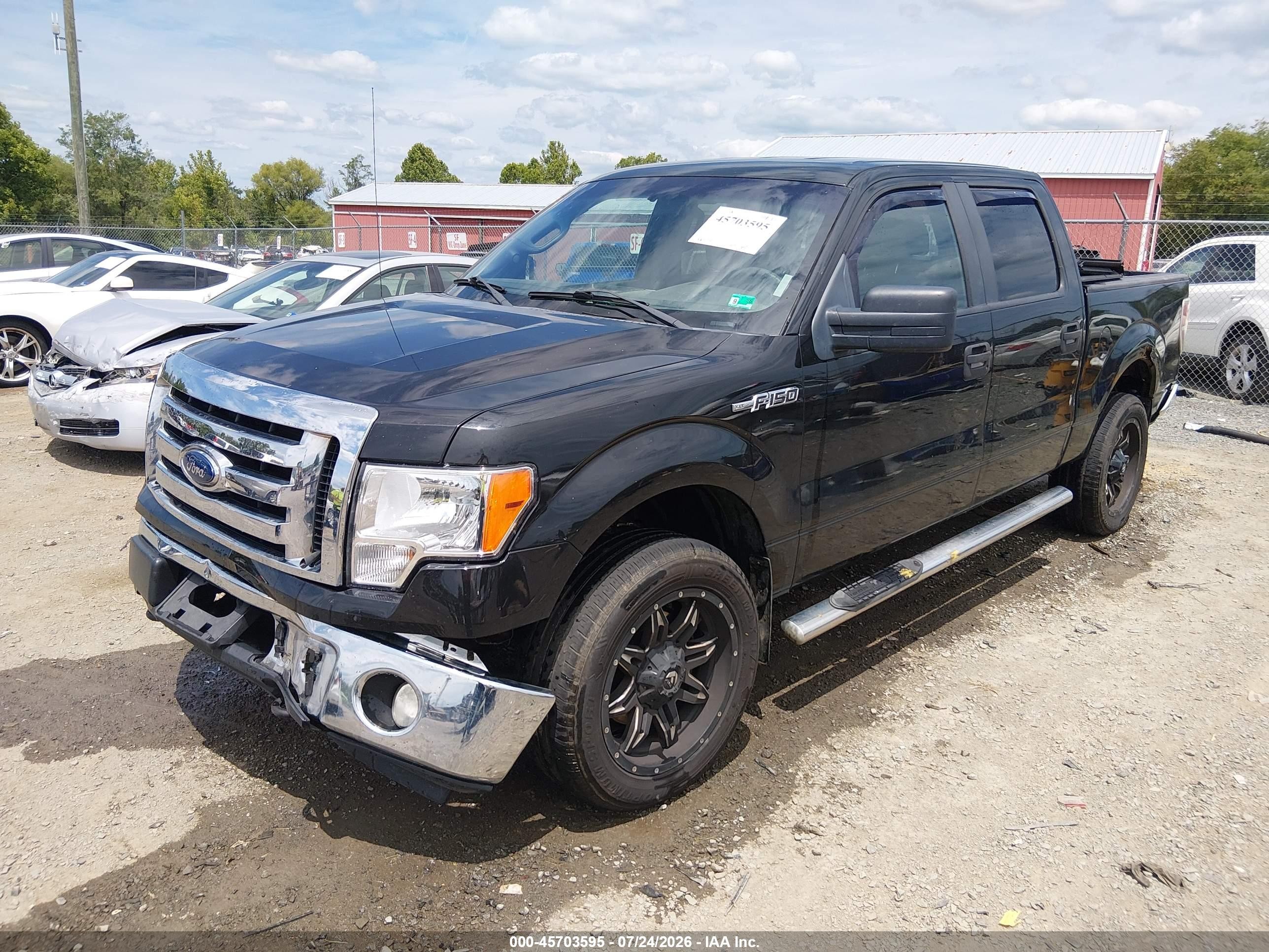 2012 Ford F-150 Xlt Black vin: 1FTFW1EF3CKD18070