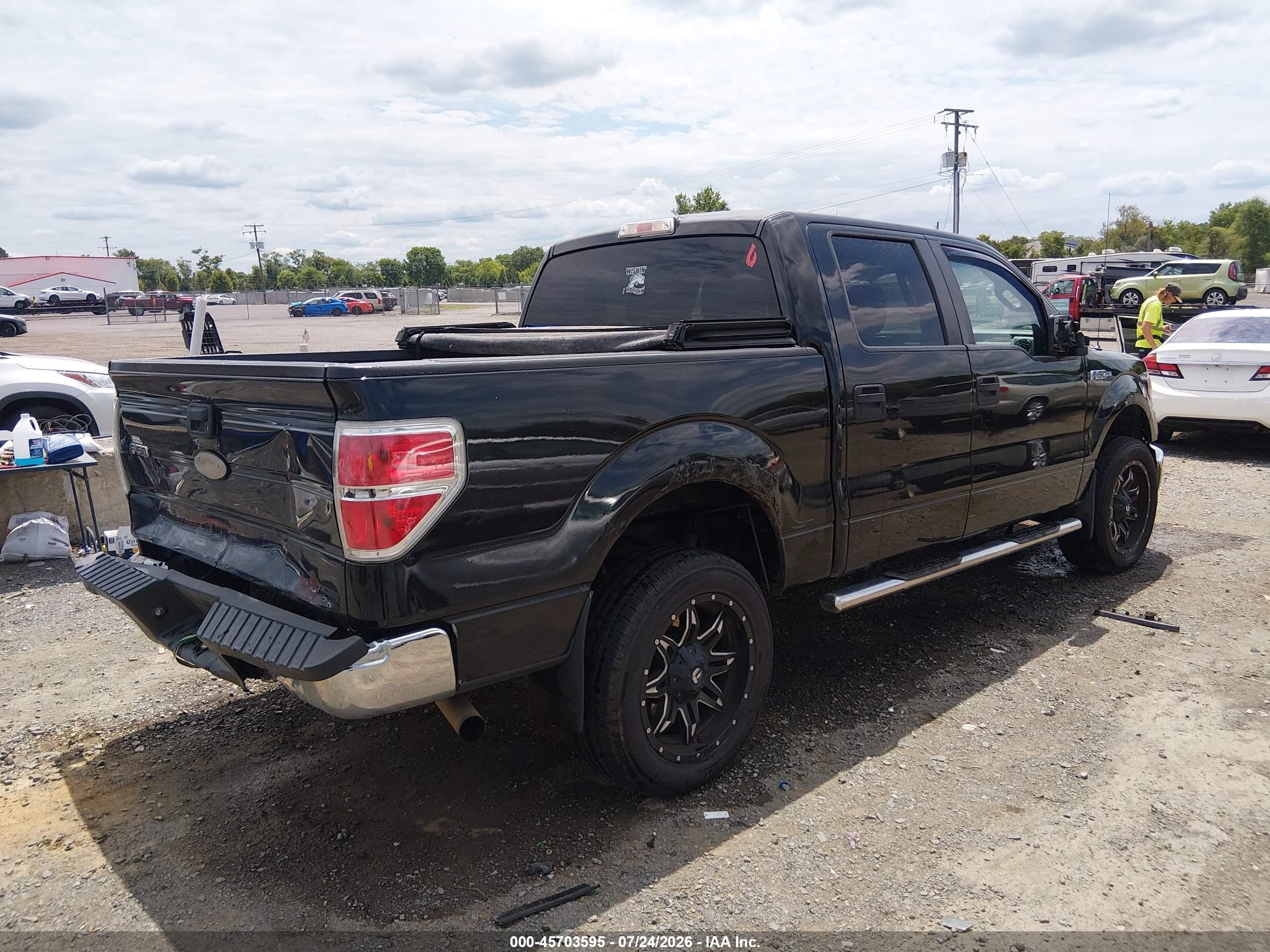 2012 Ford F-150 Xlt Black vin: 1FTFW1EF3CKD18070