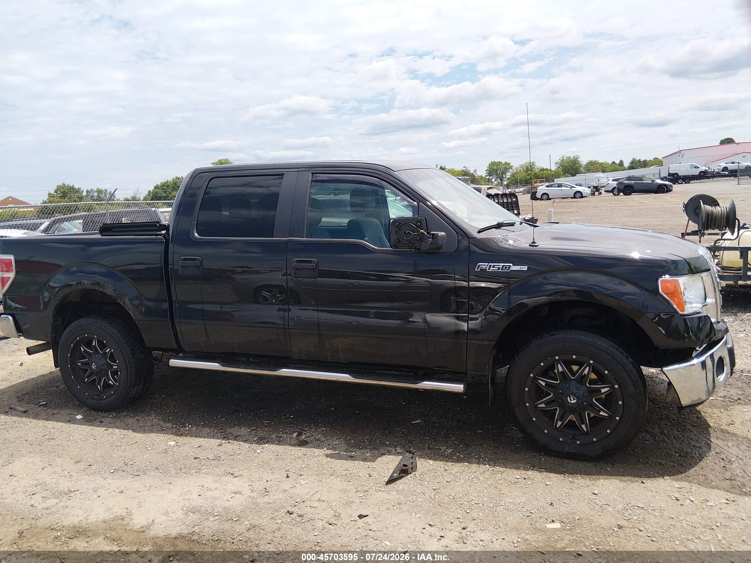 2012 Ford F-150 Xlt Black vin: 1FTFW1EF3CKD18070