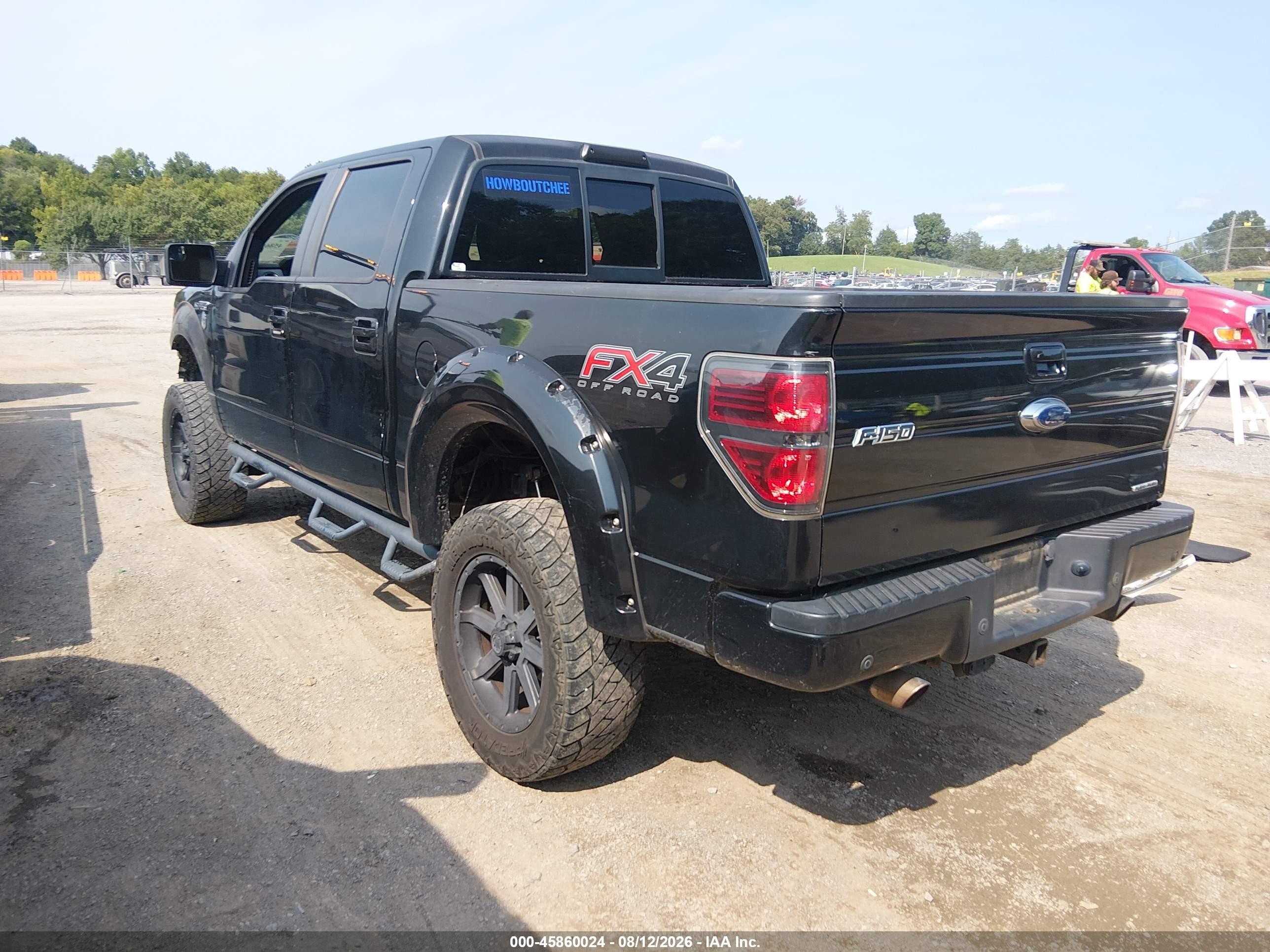 2012 Ford F-150 Fx4 Black vin: 1FTFW1EF3CKE18654