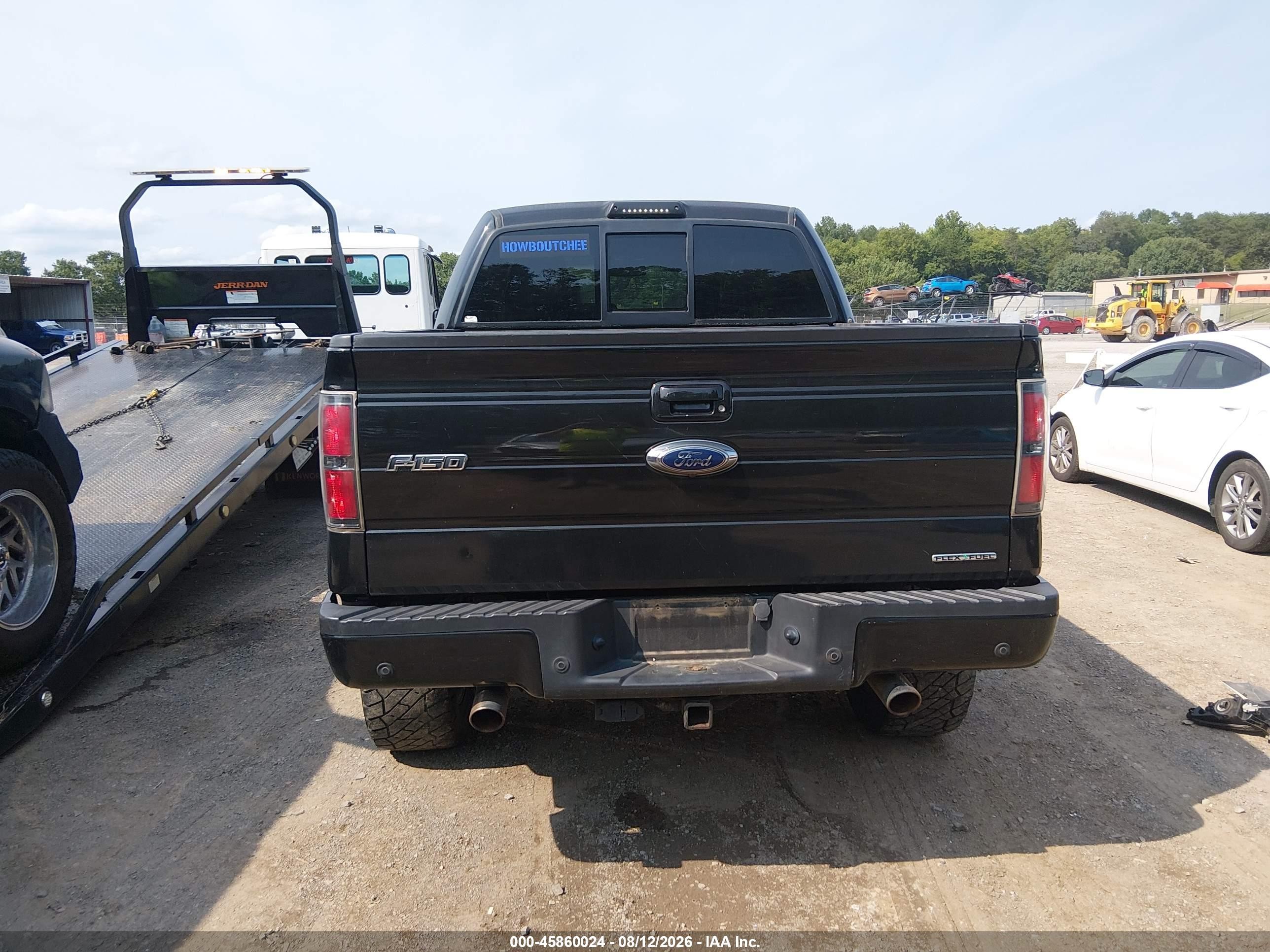 2012 Ford F-150 Fx4 Black vin: 1FTFW1EF3CKE18654
