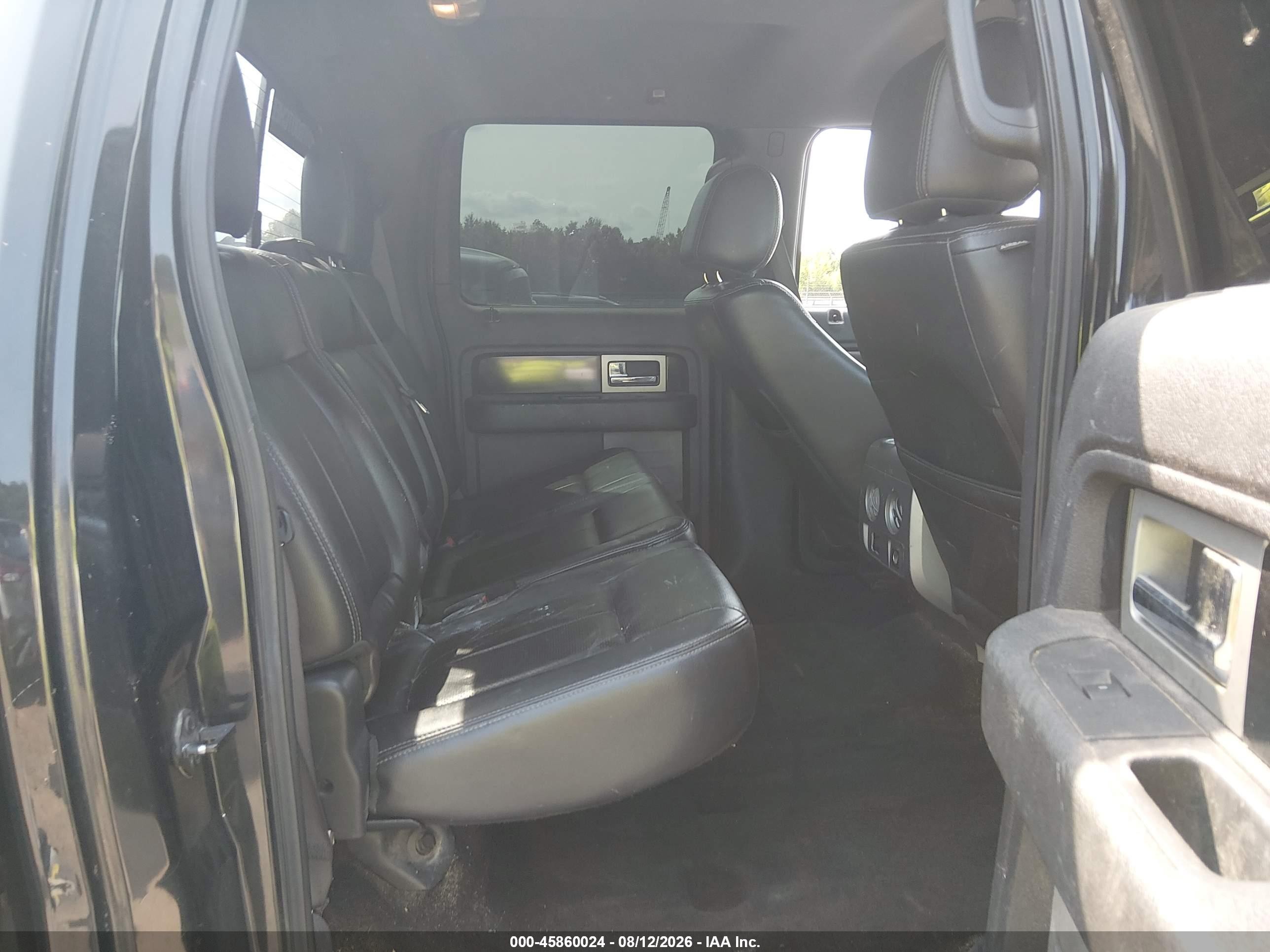 2012 Ford F-150 Fx4 Black vin: 1FTFW1EF3CKE18654