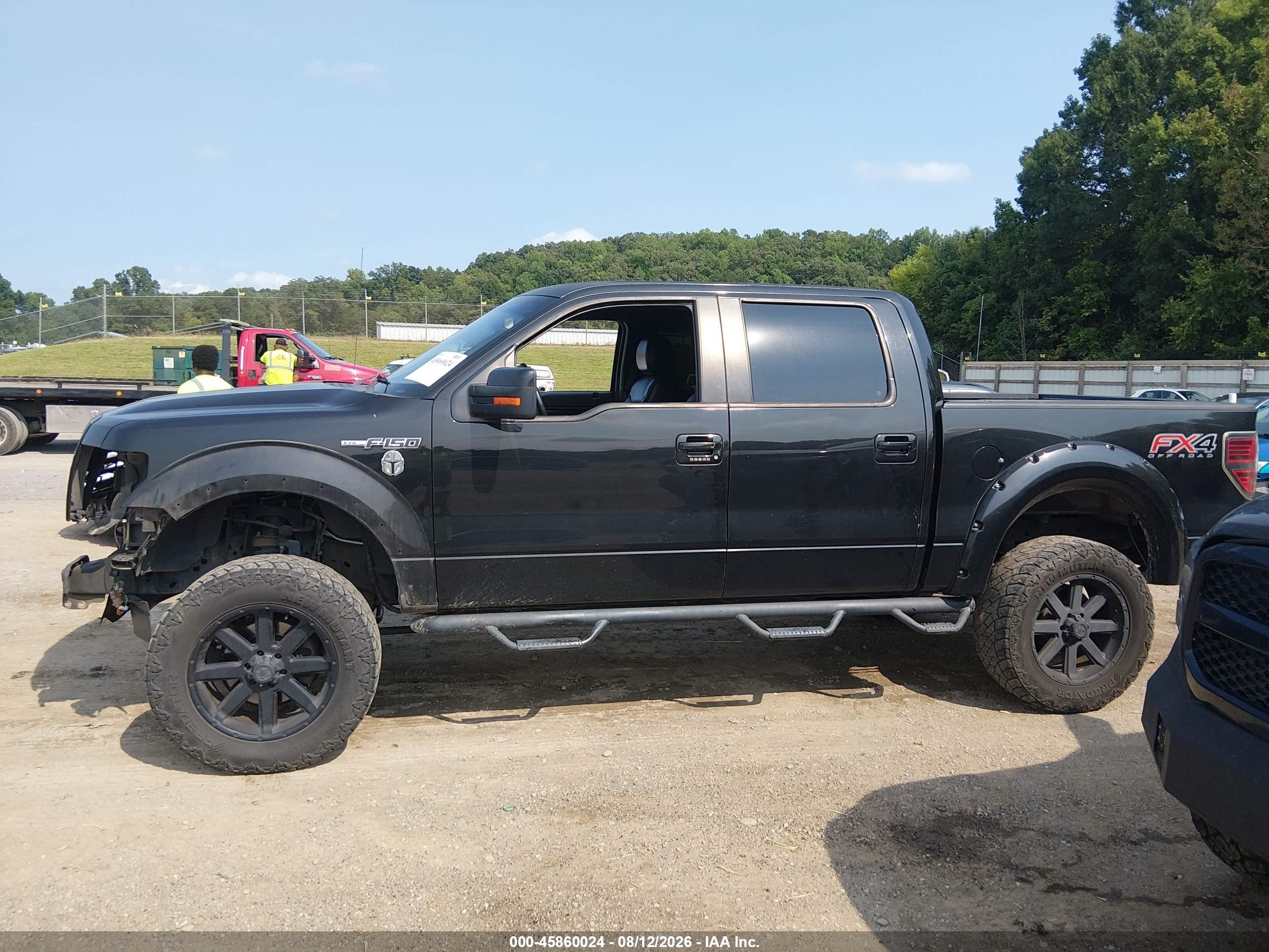 2012 Ford F-150 Fx4 Black vin: 1FTFW1EF3CKE18654
