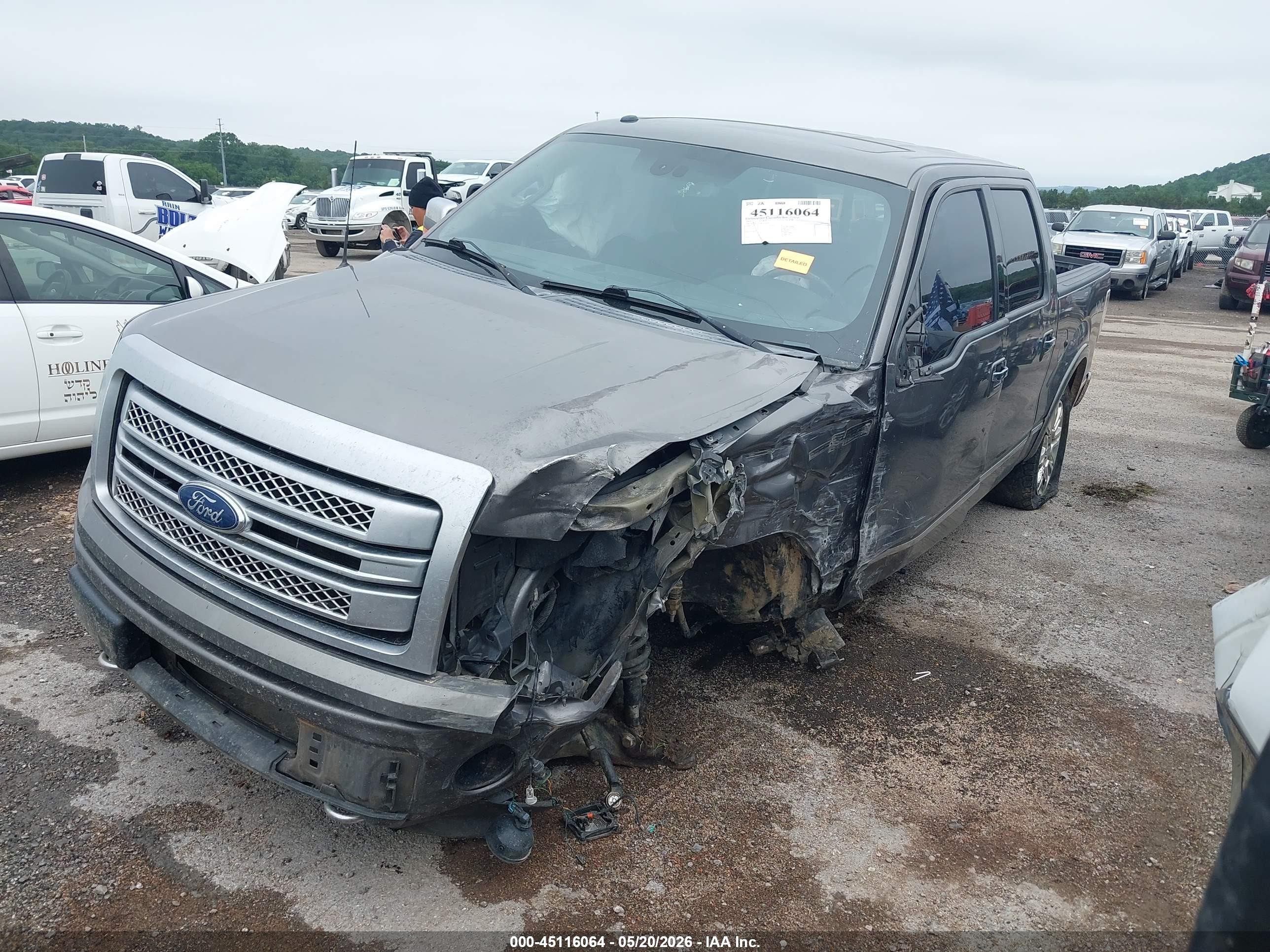 2013 Ford F-150 Platinum Серый vin: 1FTFW1EF3DFA10603