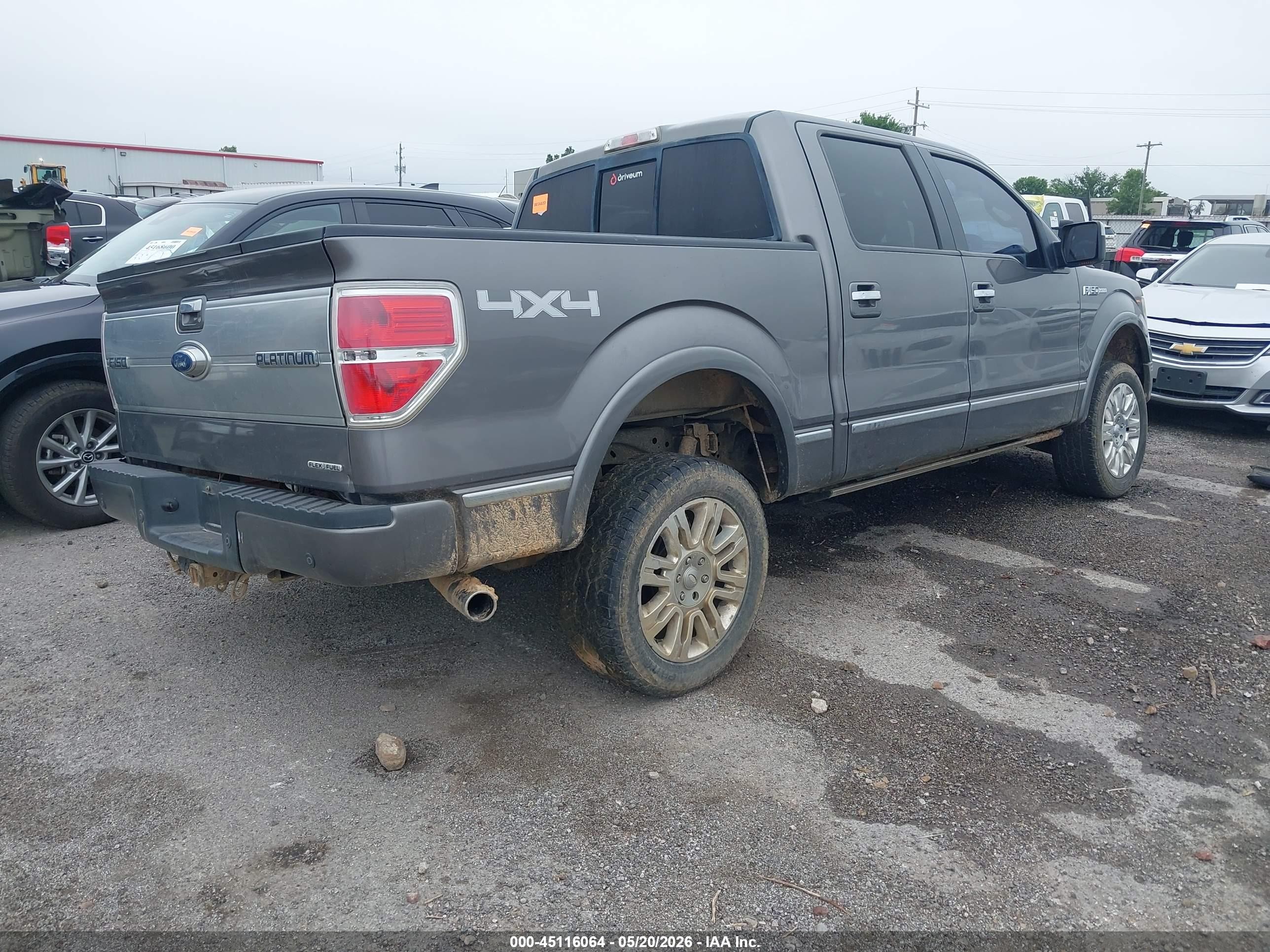 2013 Ford F-150 Platinum Серый vin: 1FTFW1EF3DFA10603