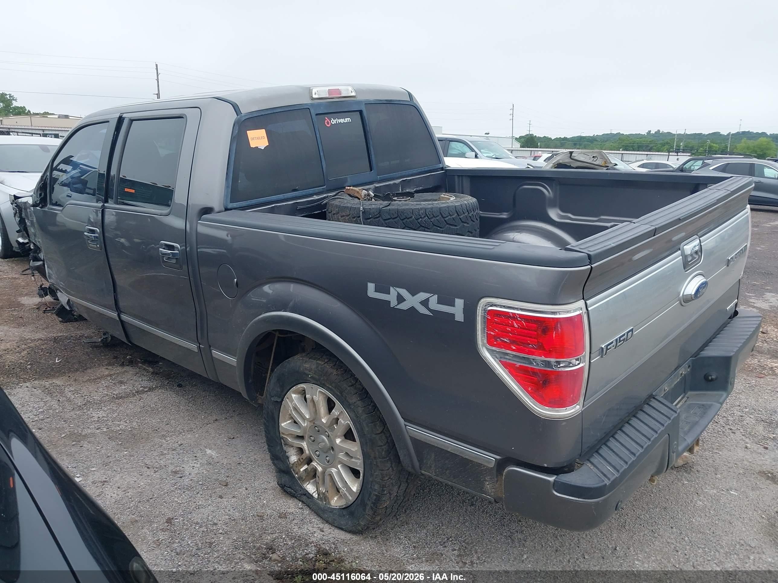 2013 Ford F-150 Platinum Серый vin: 1FTFW1EF3DFA10603