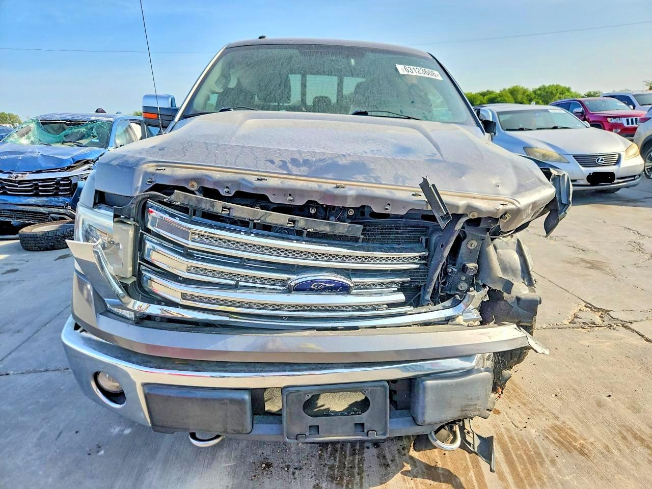 2013 Ford F150 Lariat Gray vin: 1FTFW1EF3DFA41298