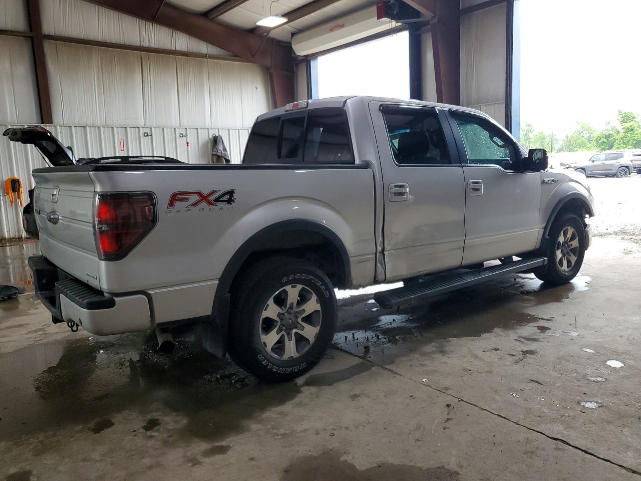 2013 Ford F150 Supercrew Silver vin: 1FTFW1EF3DFA44346