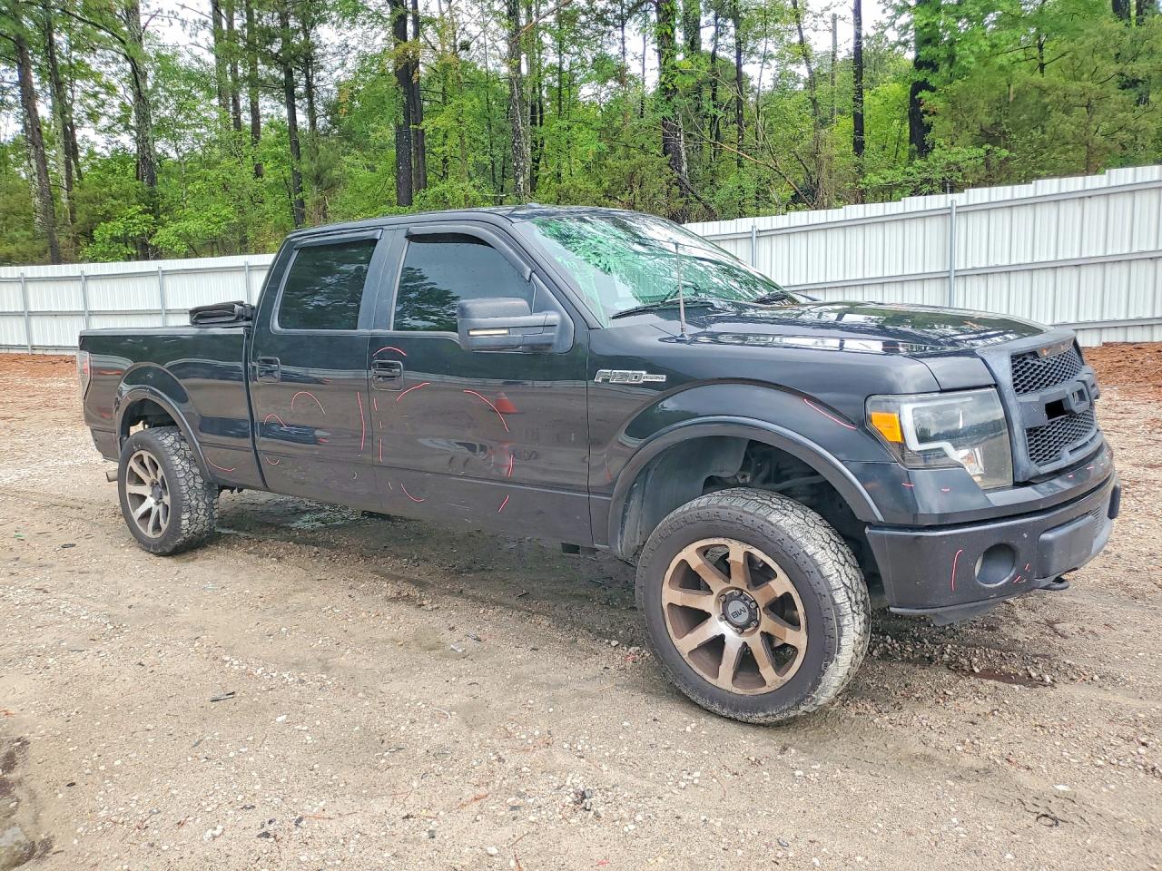 2013 Ford F150 Supercrew Black vin: 1FTFW1EF3DFA47750