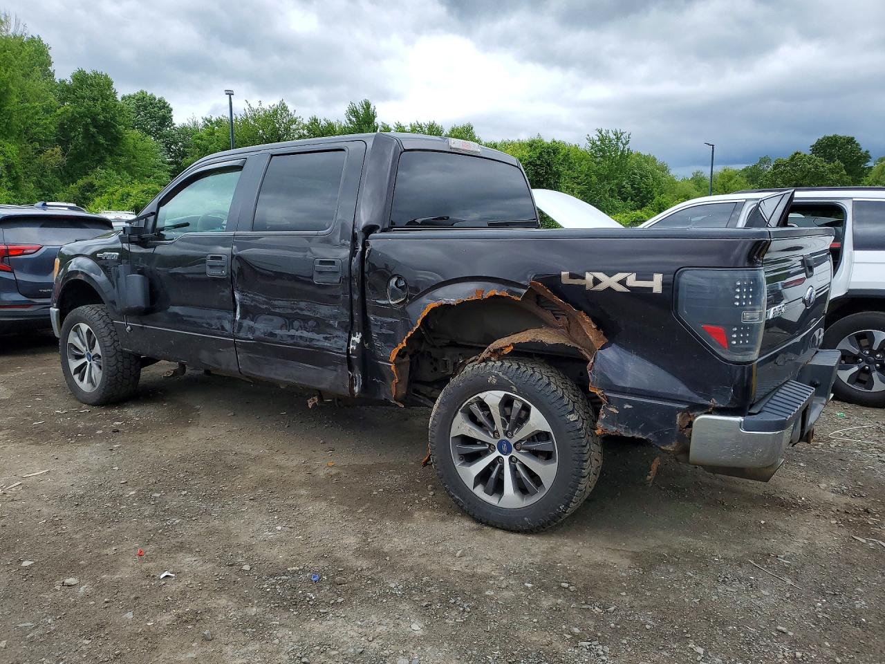 2013 Ford F150 Supercrew Black vin: 1FTFW1EF3DFA62653