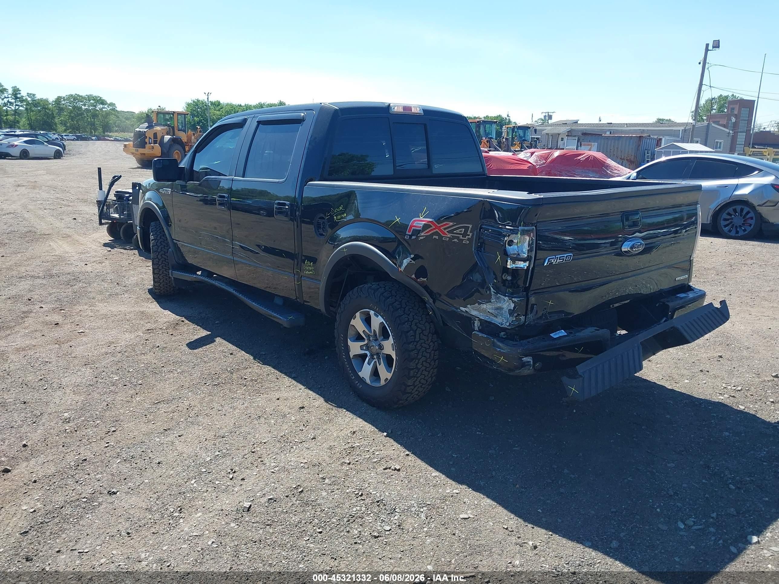 2013 Ford F-150 Fx4 Black vin: 1FTFW1EF3DFA71143