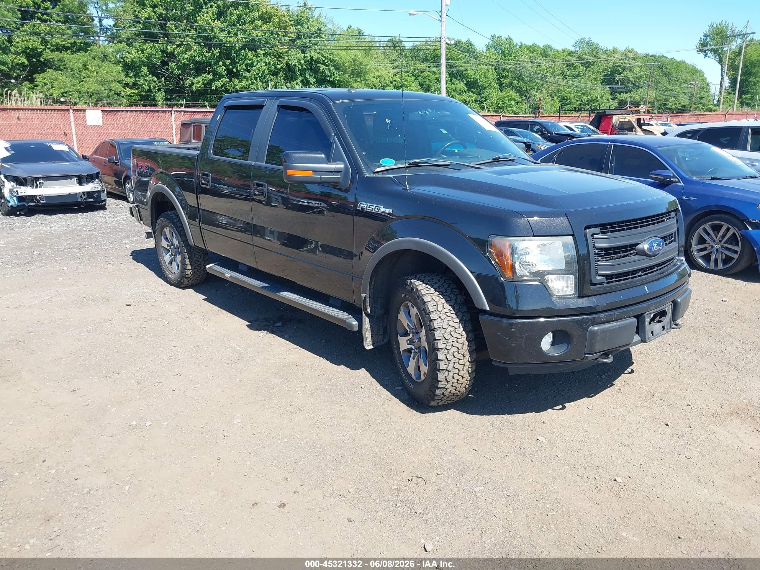 2013 Ford F-150 Fx4 Black vin: 1FTFW1EF3DFA71143