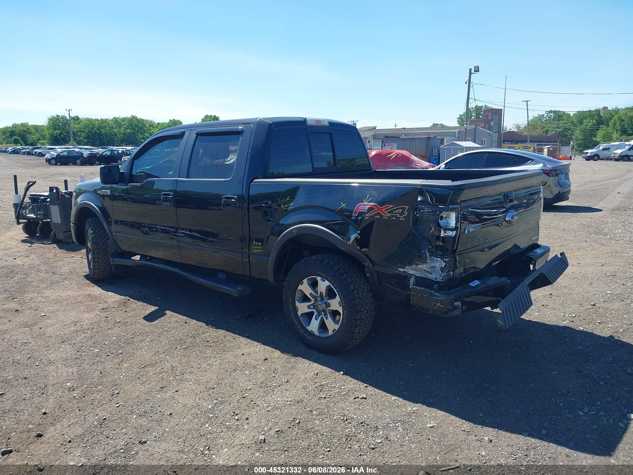 2013 Ford F-150 Fx4 Black vin: 1FTFW1EF3DFA71143
