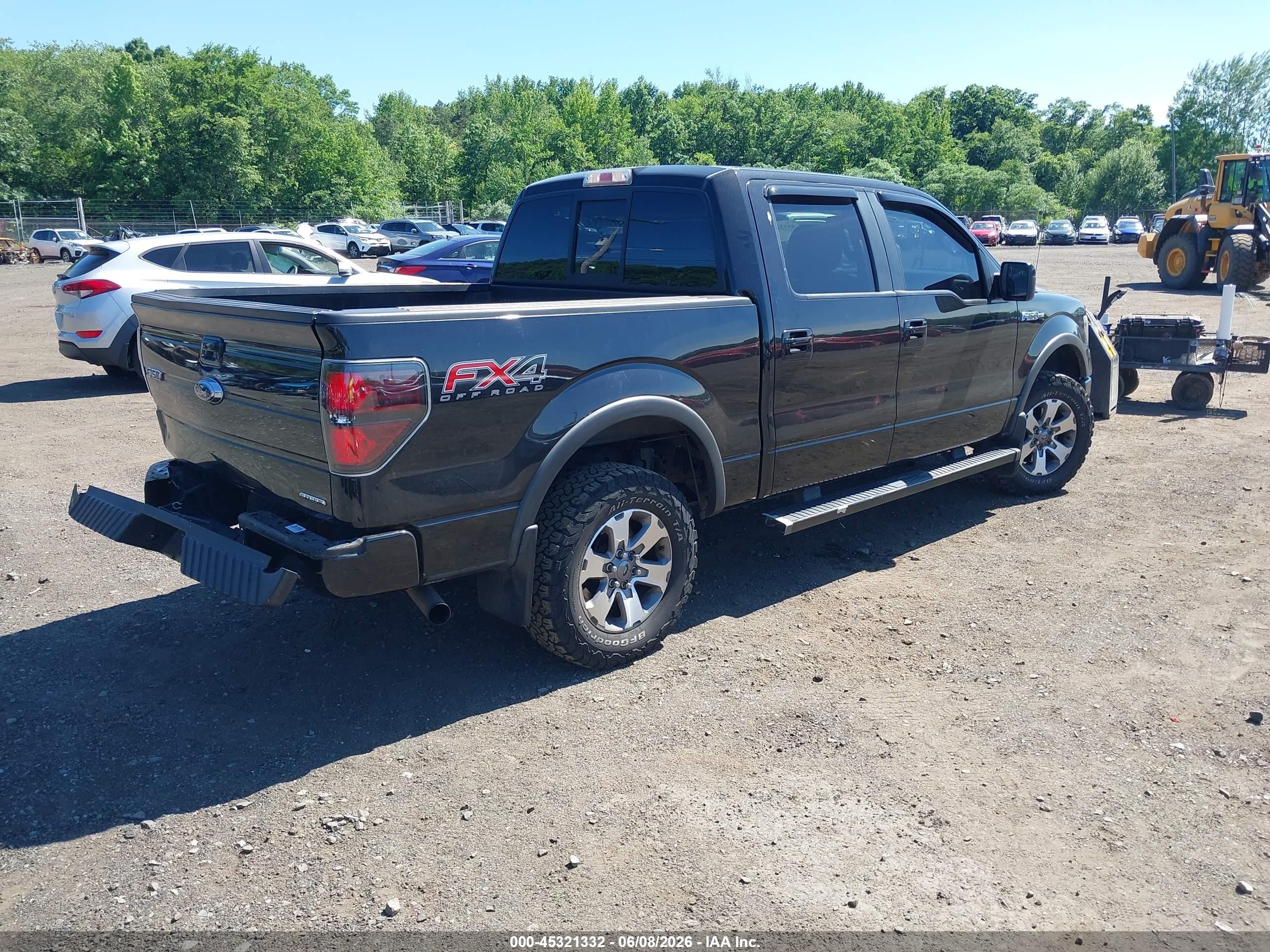 2013 Ford F-150 Fx4 Black vin: 1FTFW1EF3DFA71143