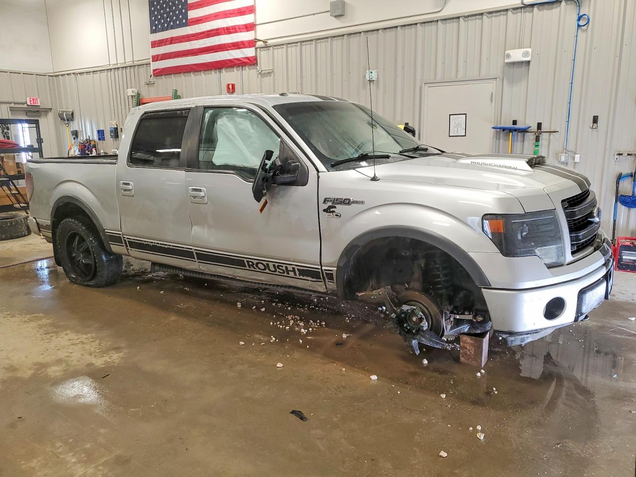 2013 Ford F150 Supercrew Silver vin: 1FTFW1EF3DFA76360
