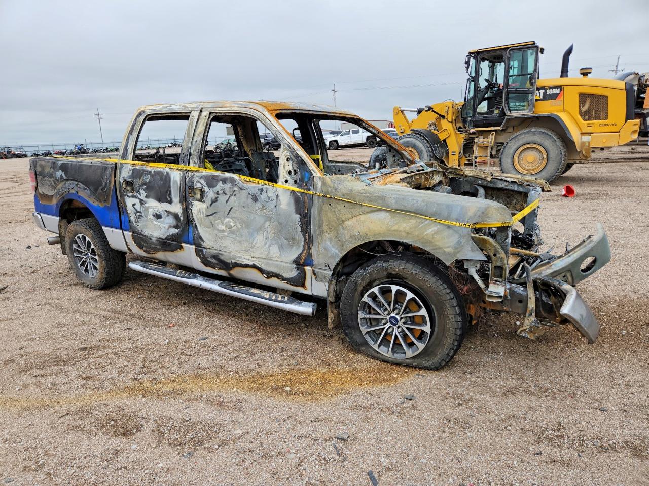 2013 Ford F150 Supercrew Пожар vin: 1FTFW1EF3DFB02701