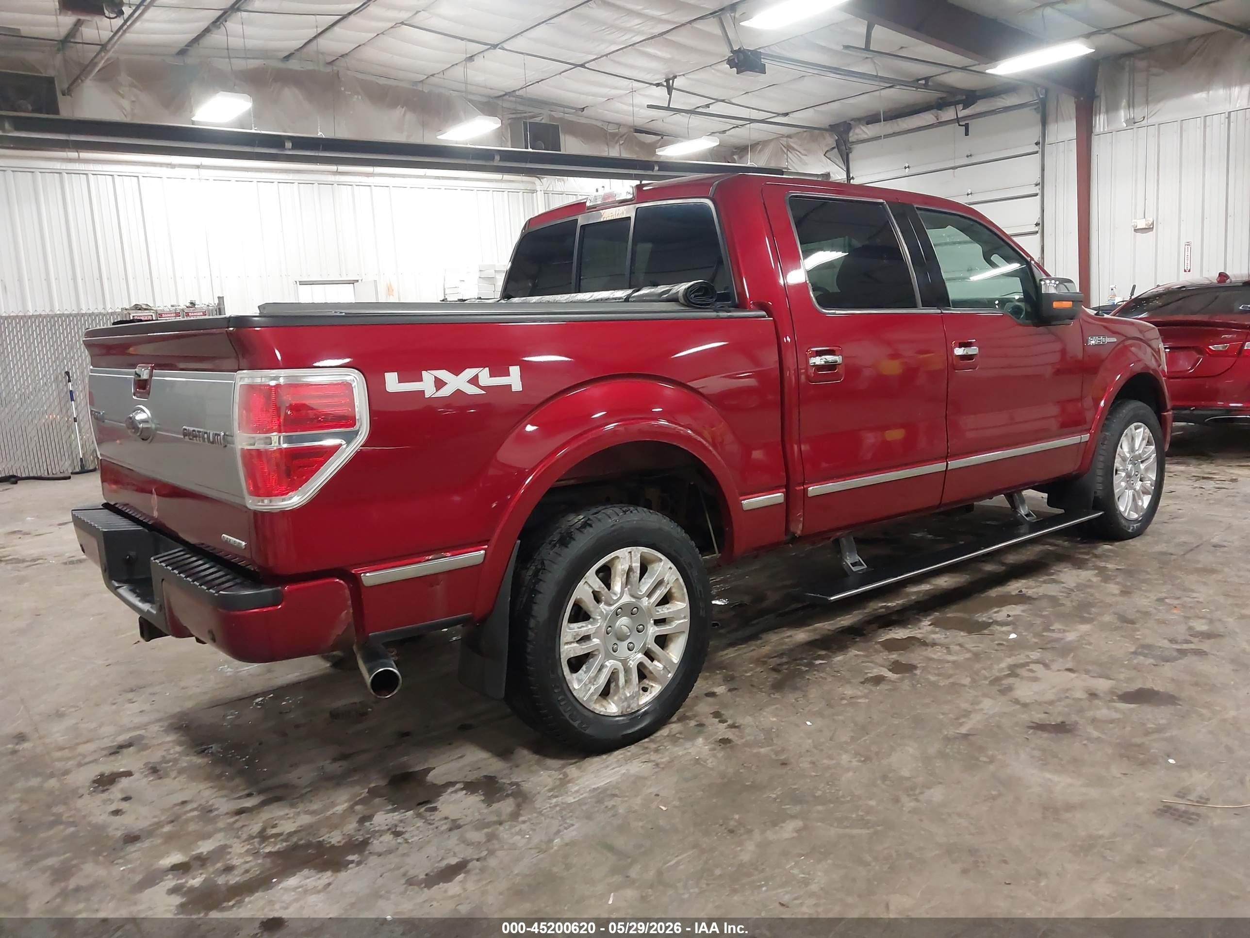 2013 Ford F-150 Platinum Красный vin: 1FTFW1EF3DFC04953